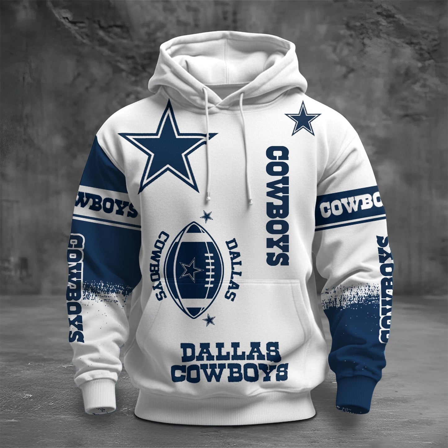 NFL DC Unisex Printed Hoodie - Bold Zip Up Sweatshirt for Fans V1 NAK NHM