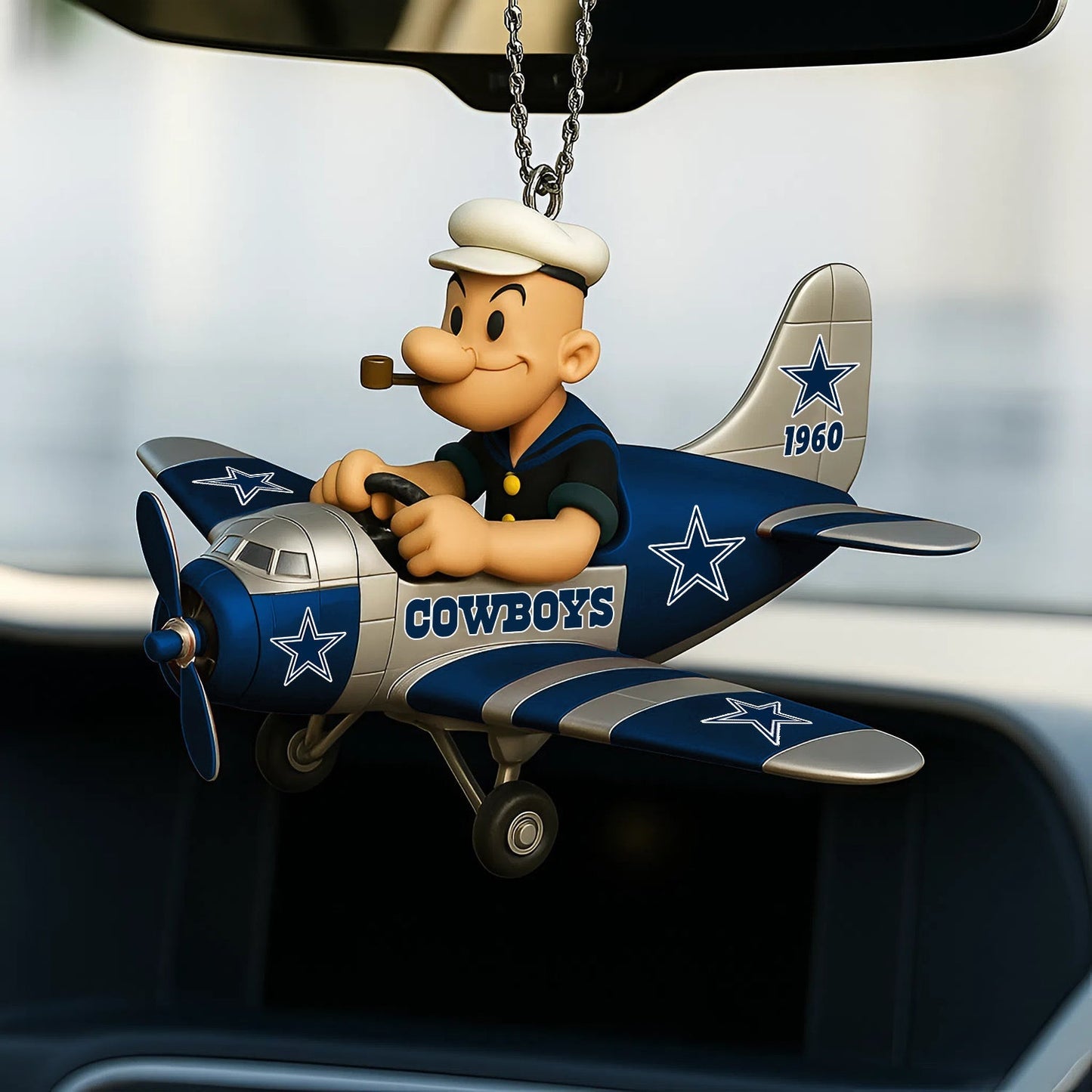 NFL PRENIUM DC X POPEYE CAR ORNAMENT NDT NHM
