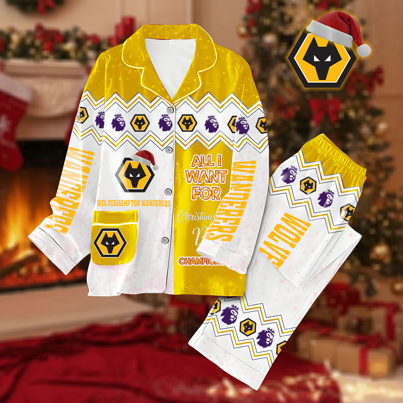 NFL WOL Button Down Pajamas V1 NAK HLPHUONG