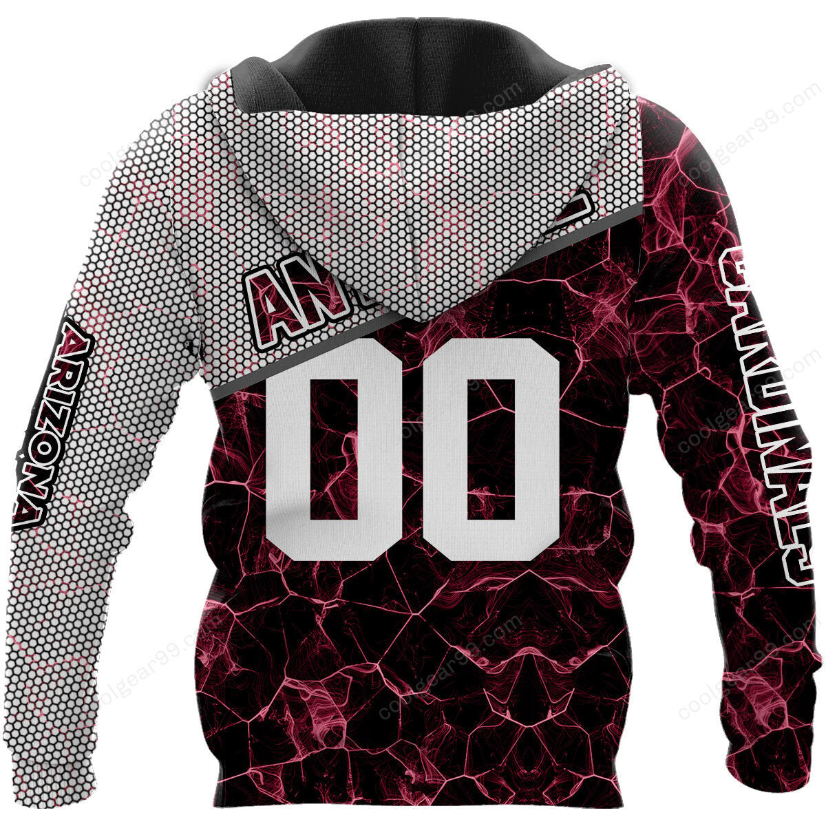 NFL x ARI Electric Marble Personalized Hoodie HLP HLPHUONG
