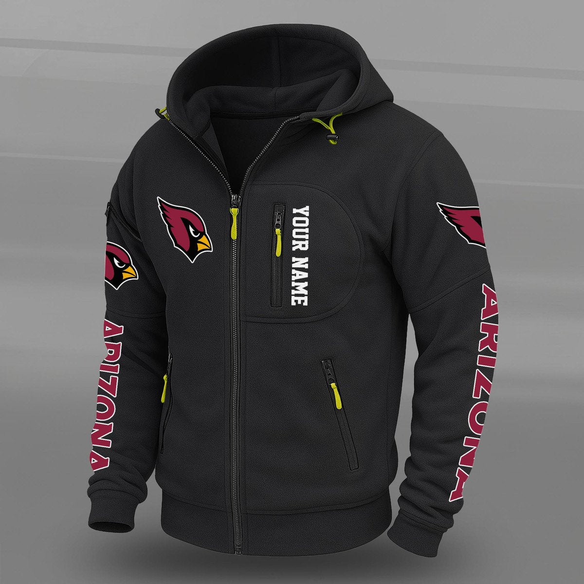 NFL x ARI Personalized Powerline Full Zip Hoodie HLP HLPHUONG
