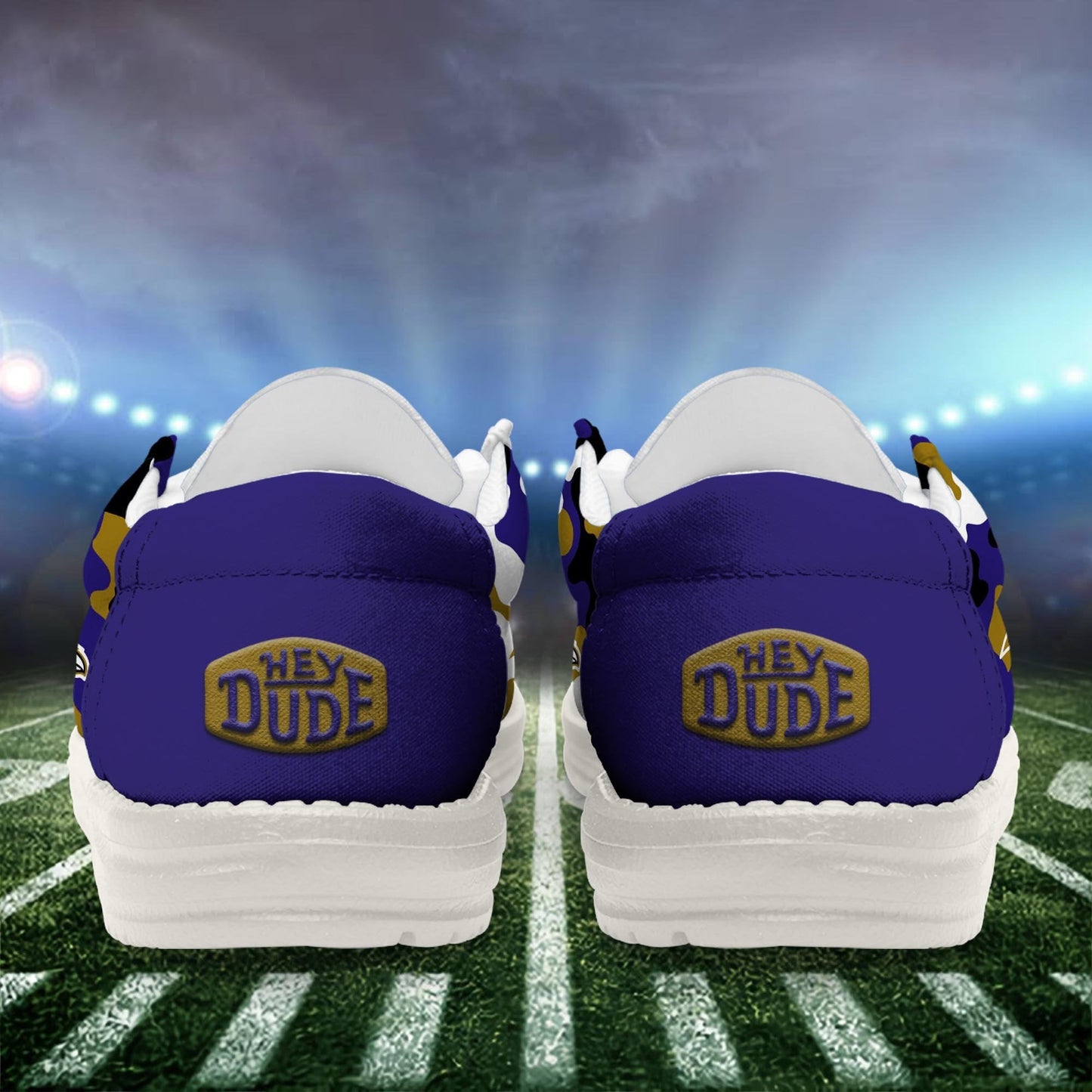 NFL x BAL Personalized Canvas Loafer Shoes HLP