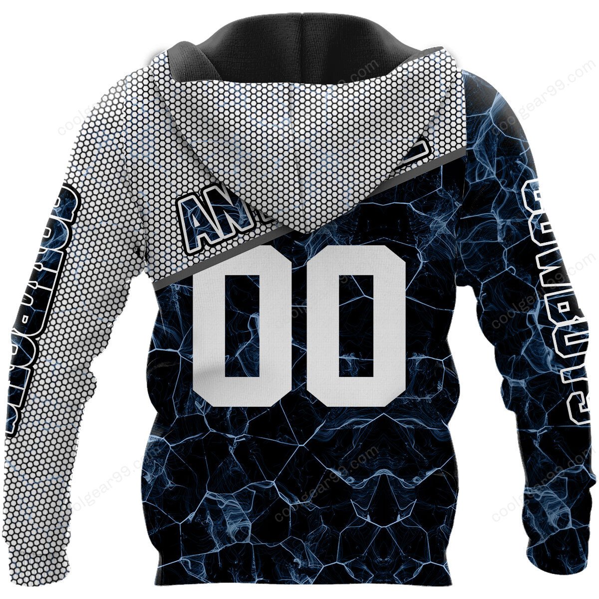 NFL x DAL Electric Marble Personalized Hoodie HLP HLPHUONG