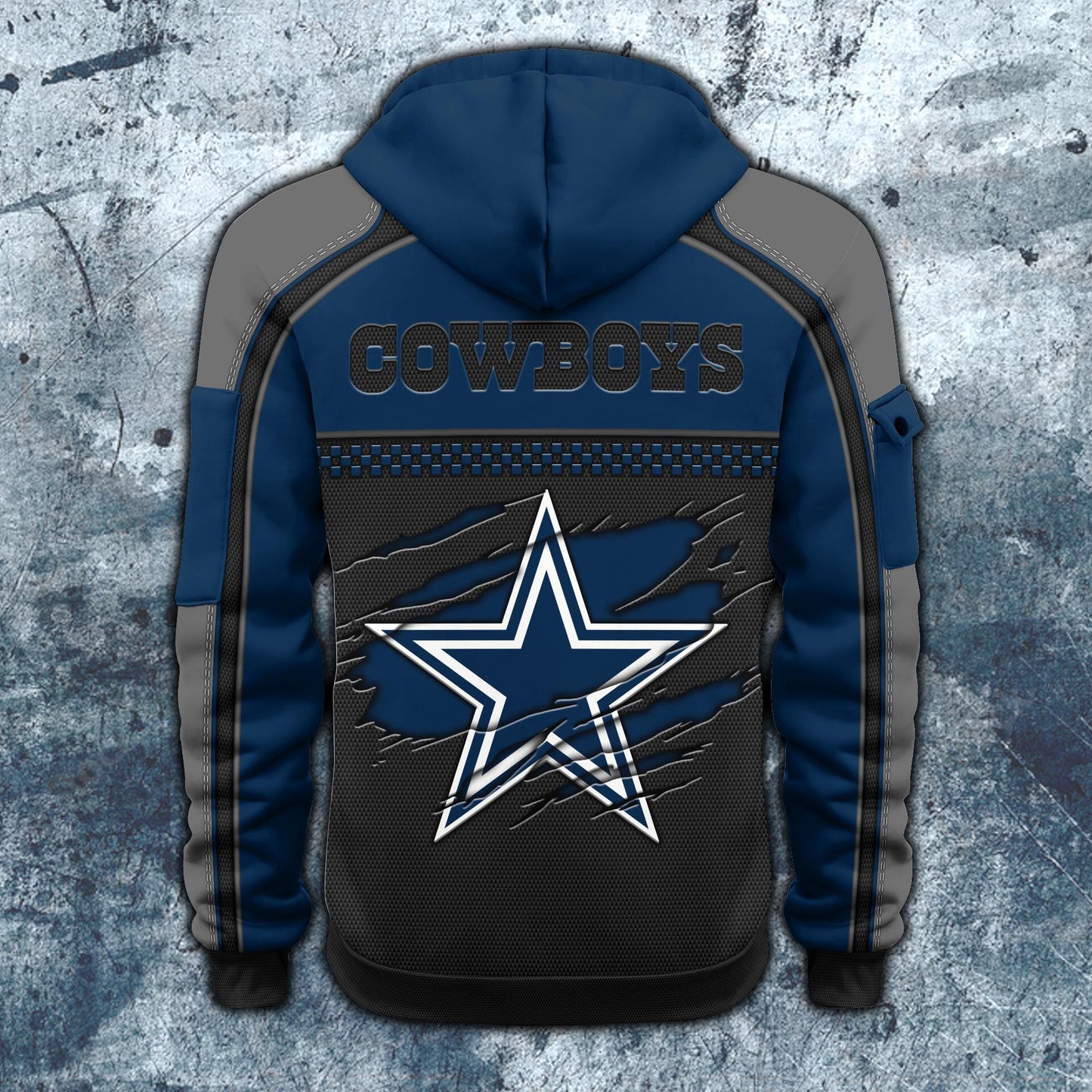 NFL x DAL Personalized Half-zip Hoodie HLP