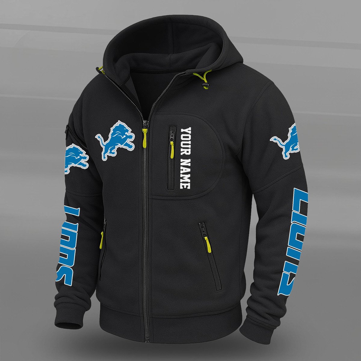 NFL x DET Personalized Powerline Full Zip Hoodie HLP HLPHUONG