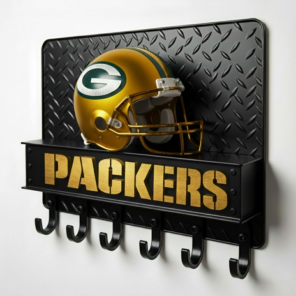 NFL x GB Helmet Wall Key Holder HLP HLPHUONG