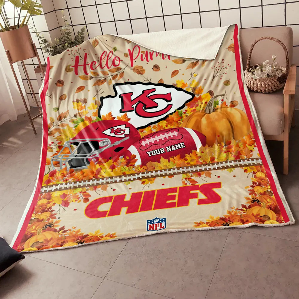 NFL x KC Hello Pumpkin Quilt HLP