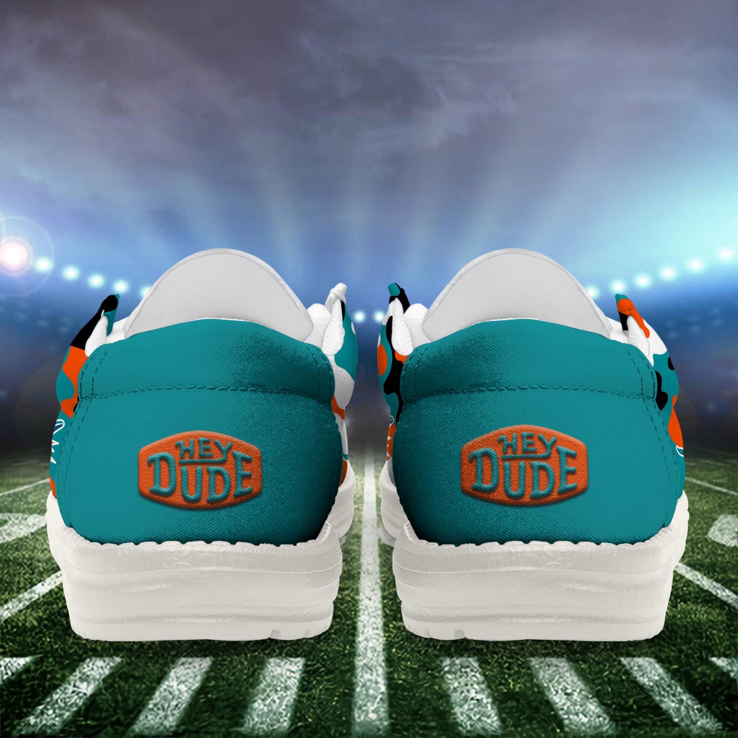 NFL x MIA Personalized Canvas Loafer Shoes HLP