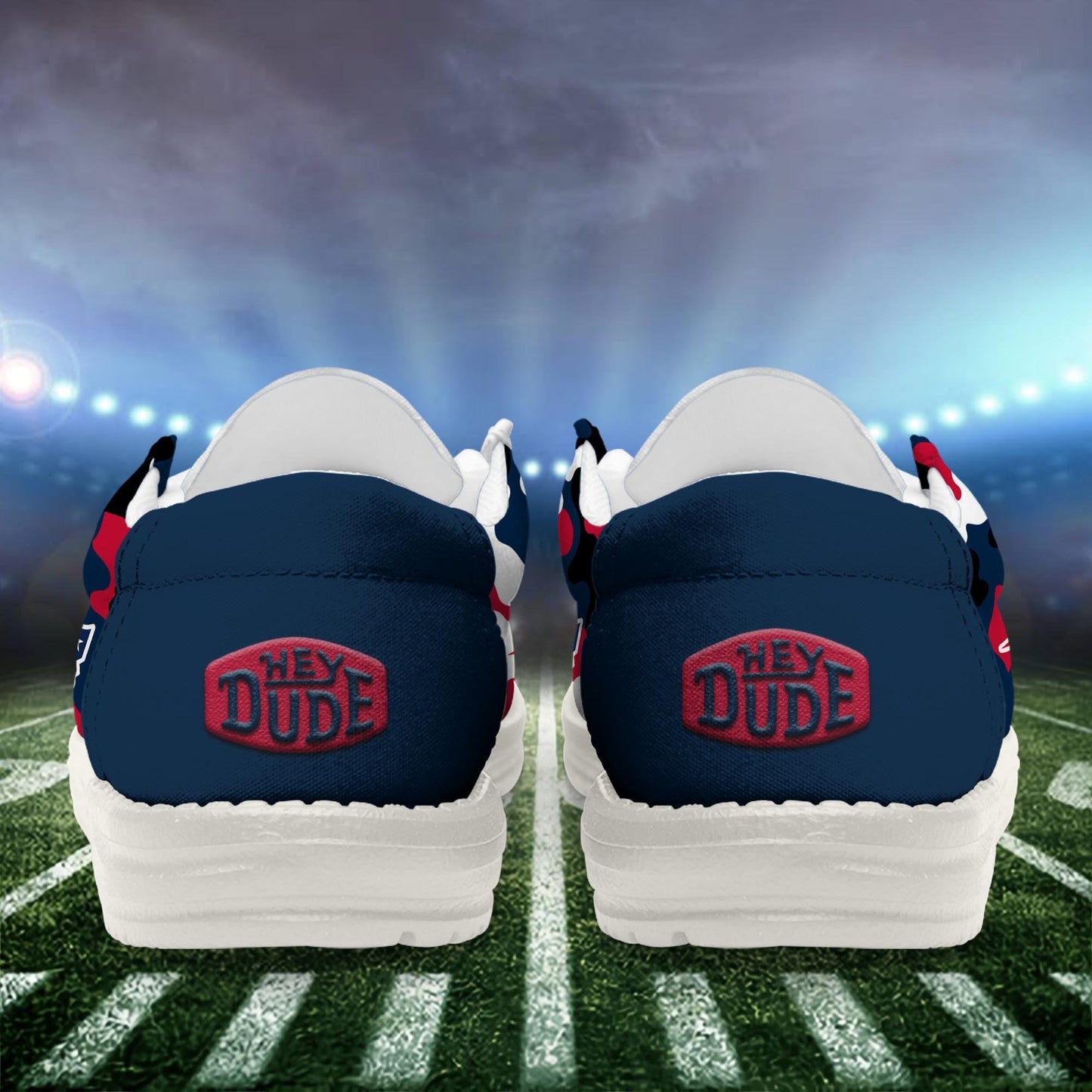 NFL x NE Personalized Canvas Loafer Shoes HLP