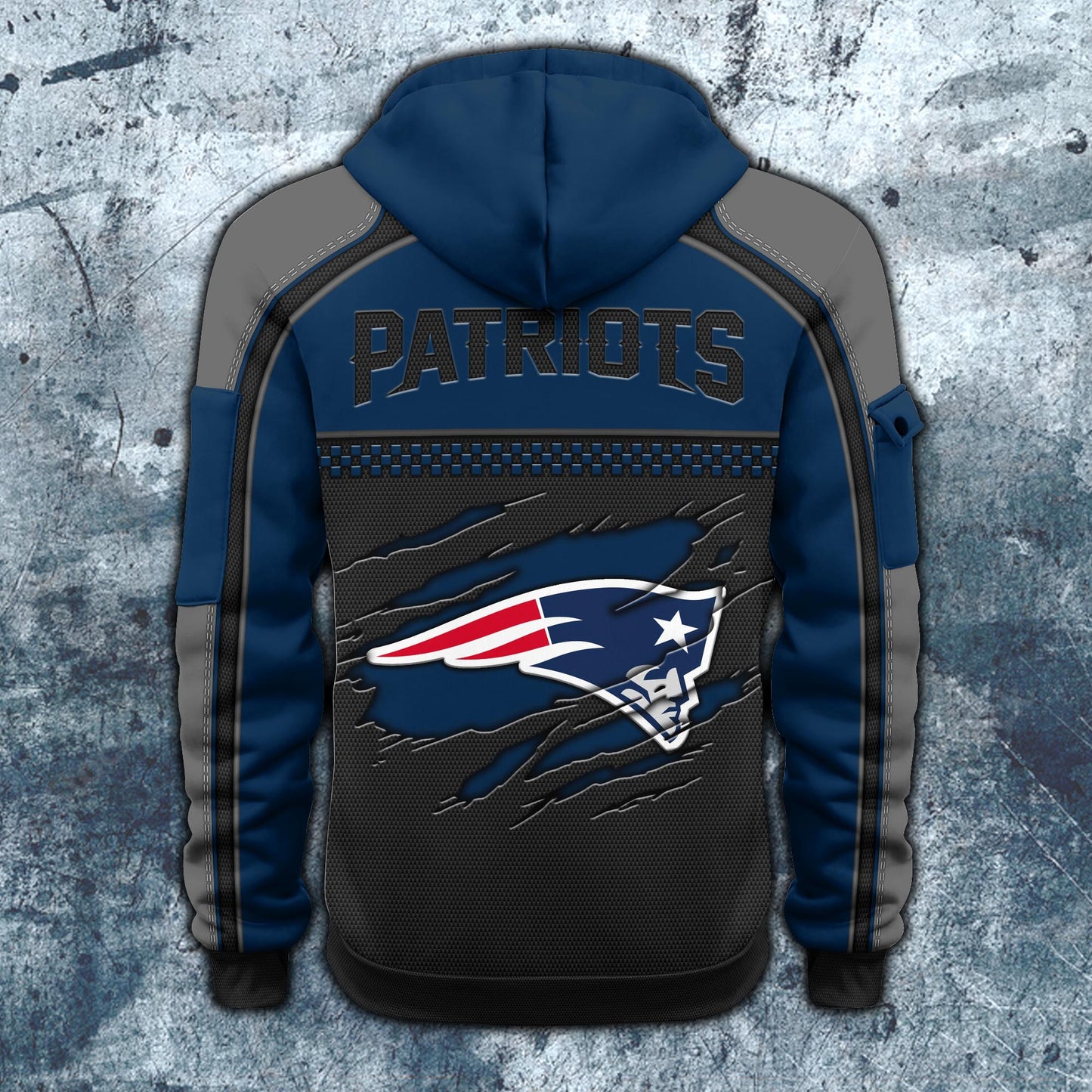 NFL x NE Personalized Half-zip Hoodie HLP