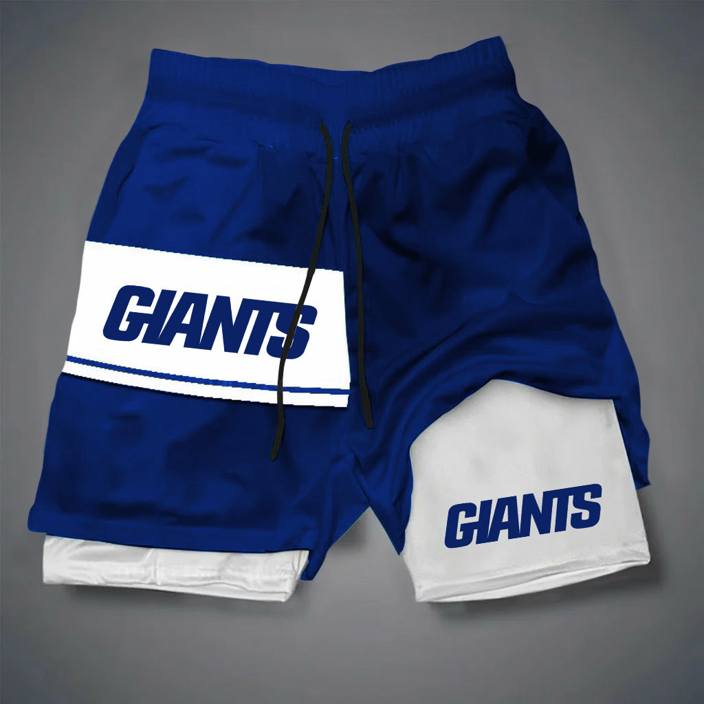 NFL x NYG DOUBLE LAYER SHORTS V1 NAK NHM
