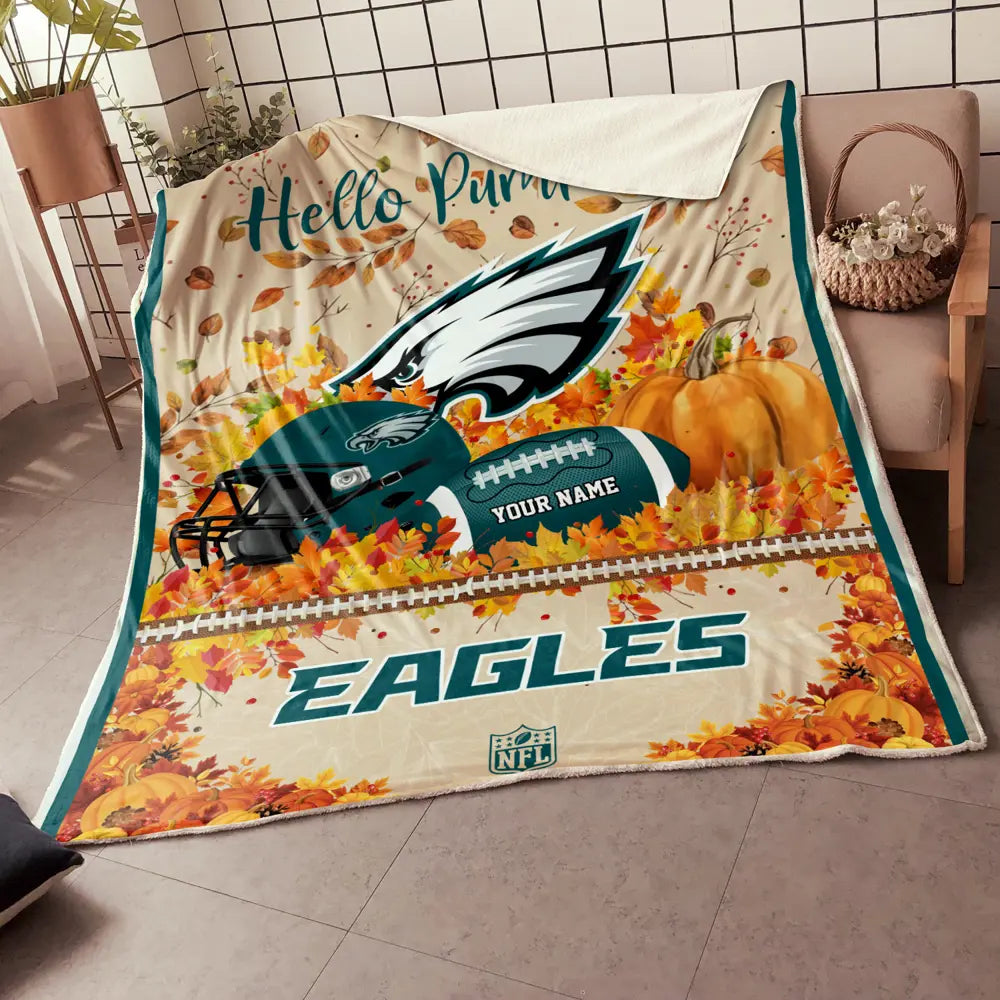NFL x PHI Hello Pumpkin Quilt HLP
