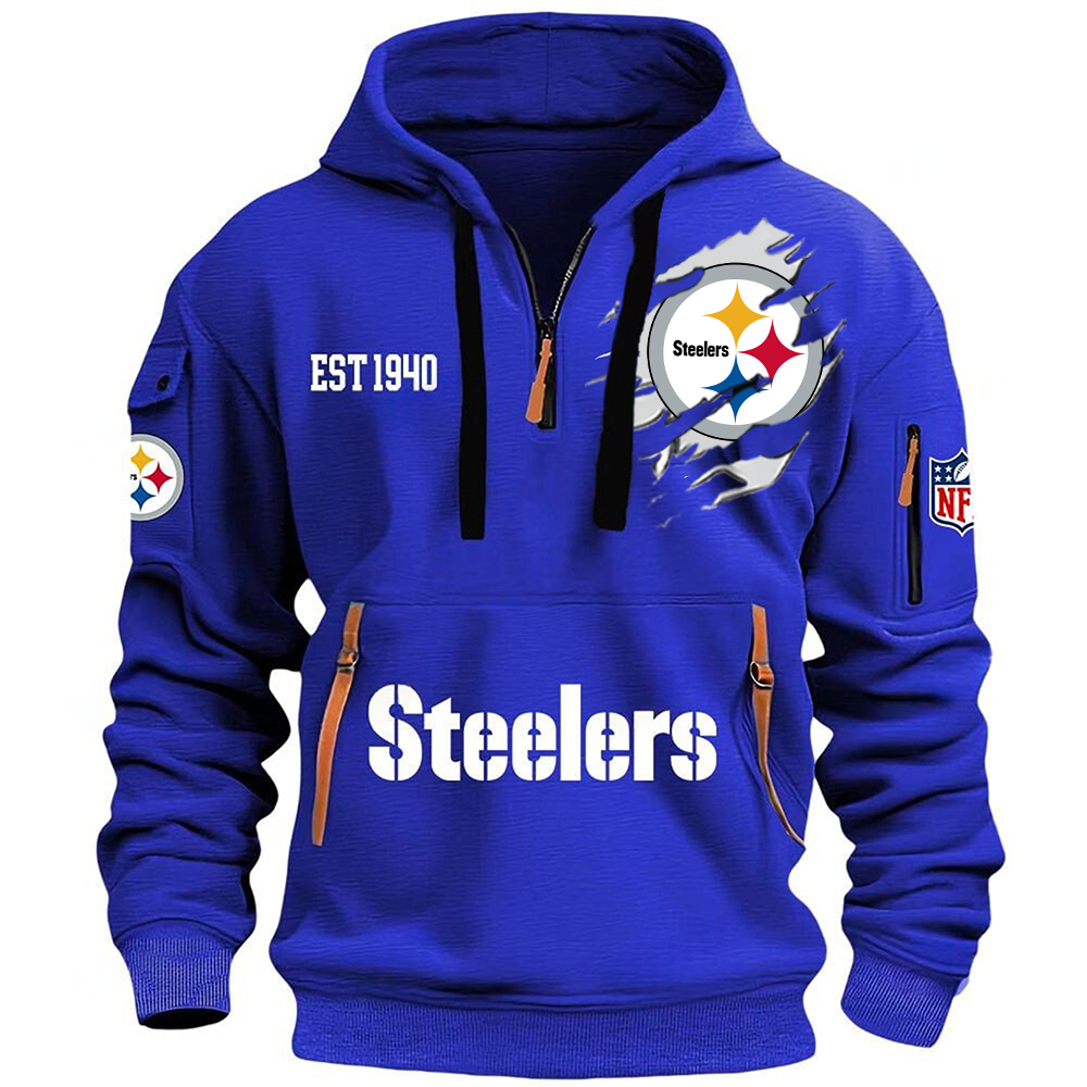 NFL x PIT EST 1940 Half Zipper Hoodie HLP HLPHUONG