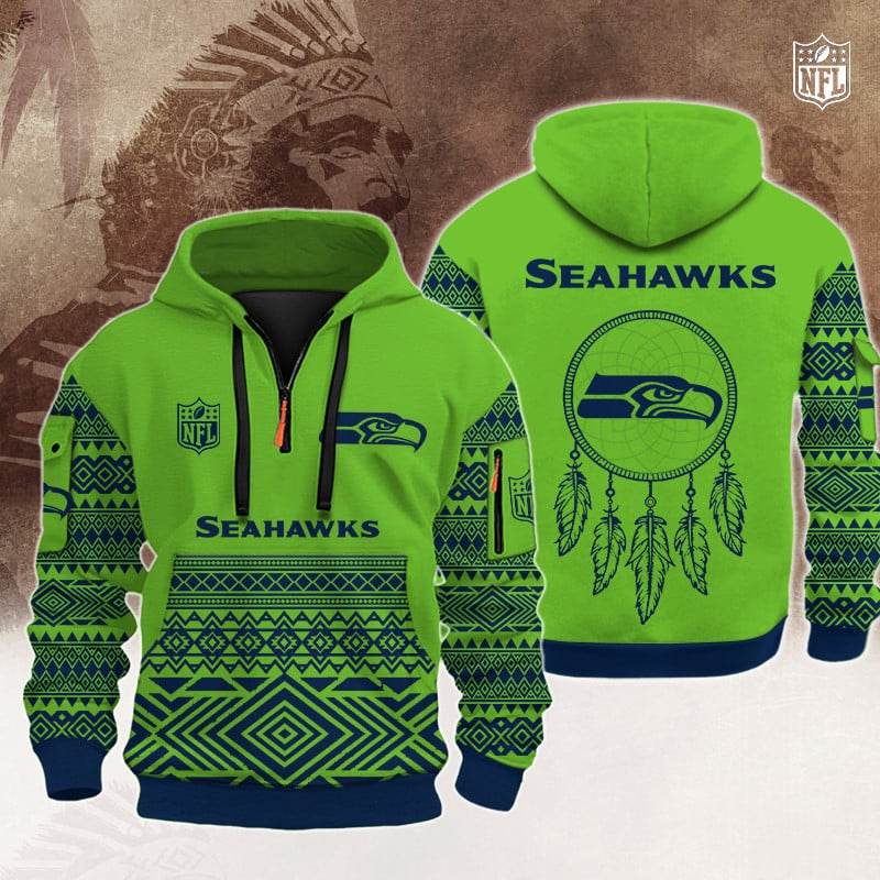NFL x SEA Native Half-zip Hoodie HLP