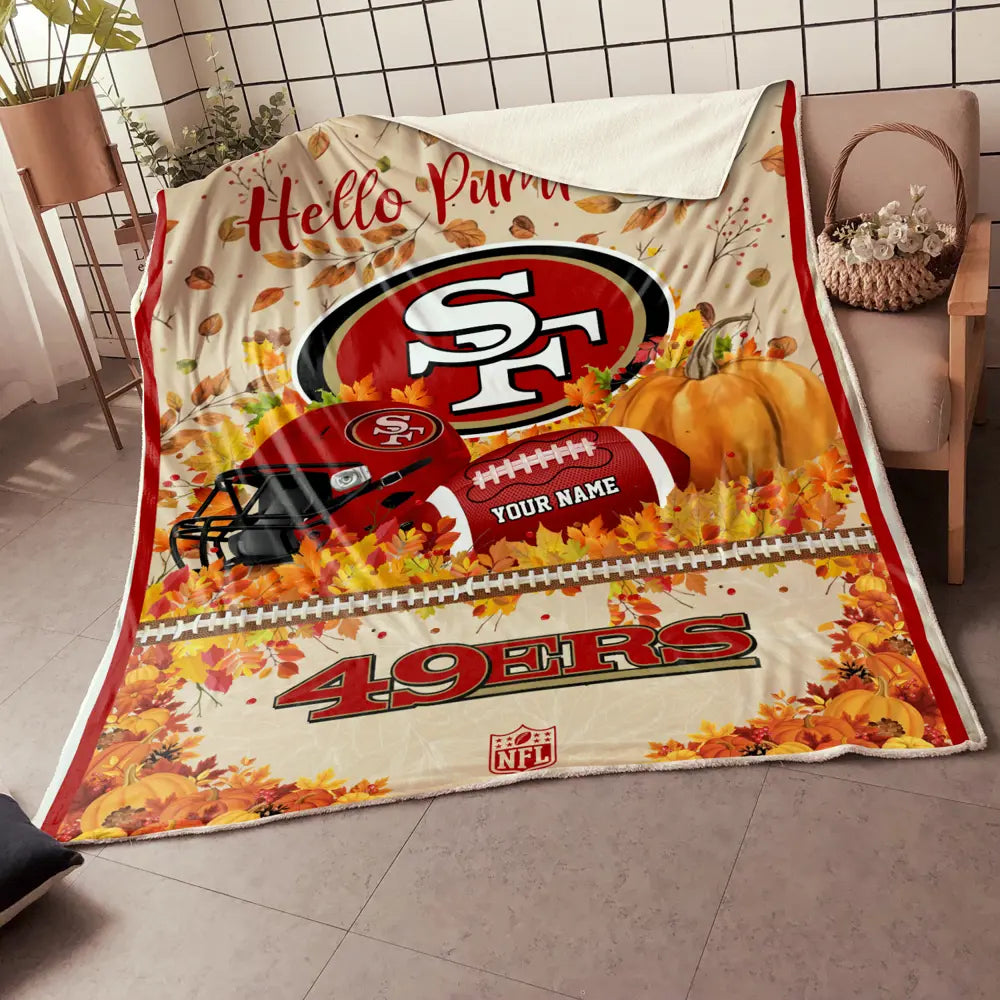 NFL x SF Hello Pumpkin Quilt HLP