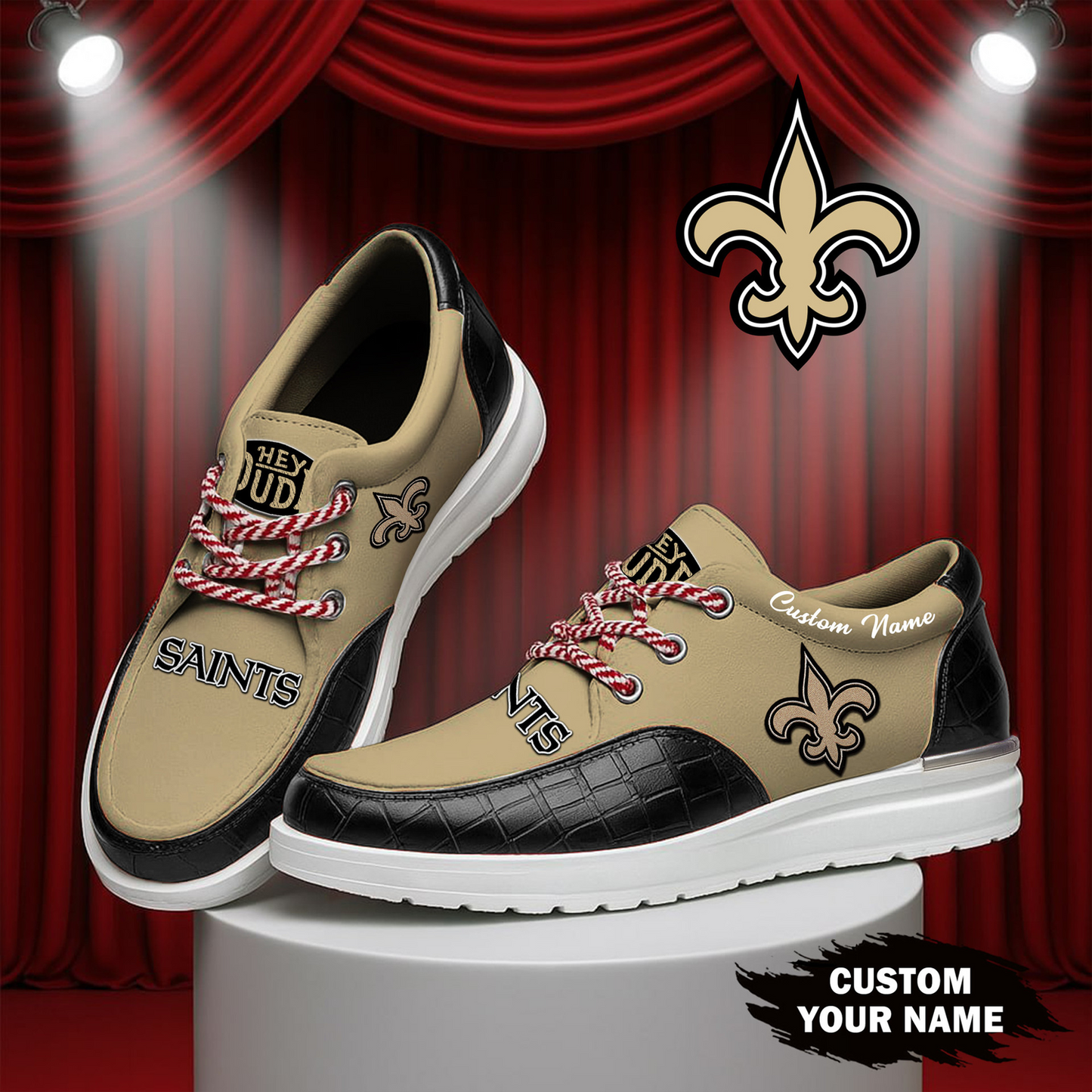 NO x NFL Premium Leather Loafer Shoes TUANND TANTD