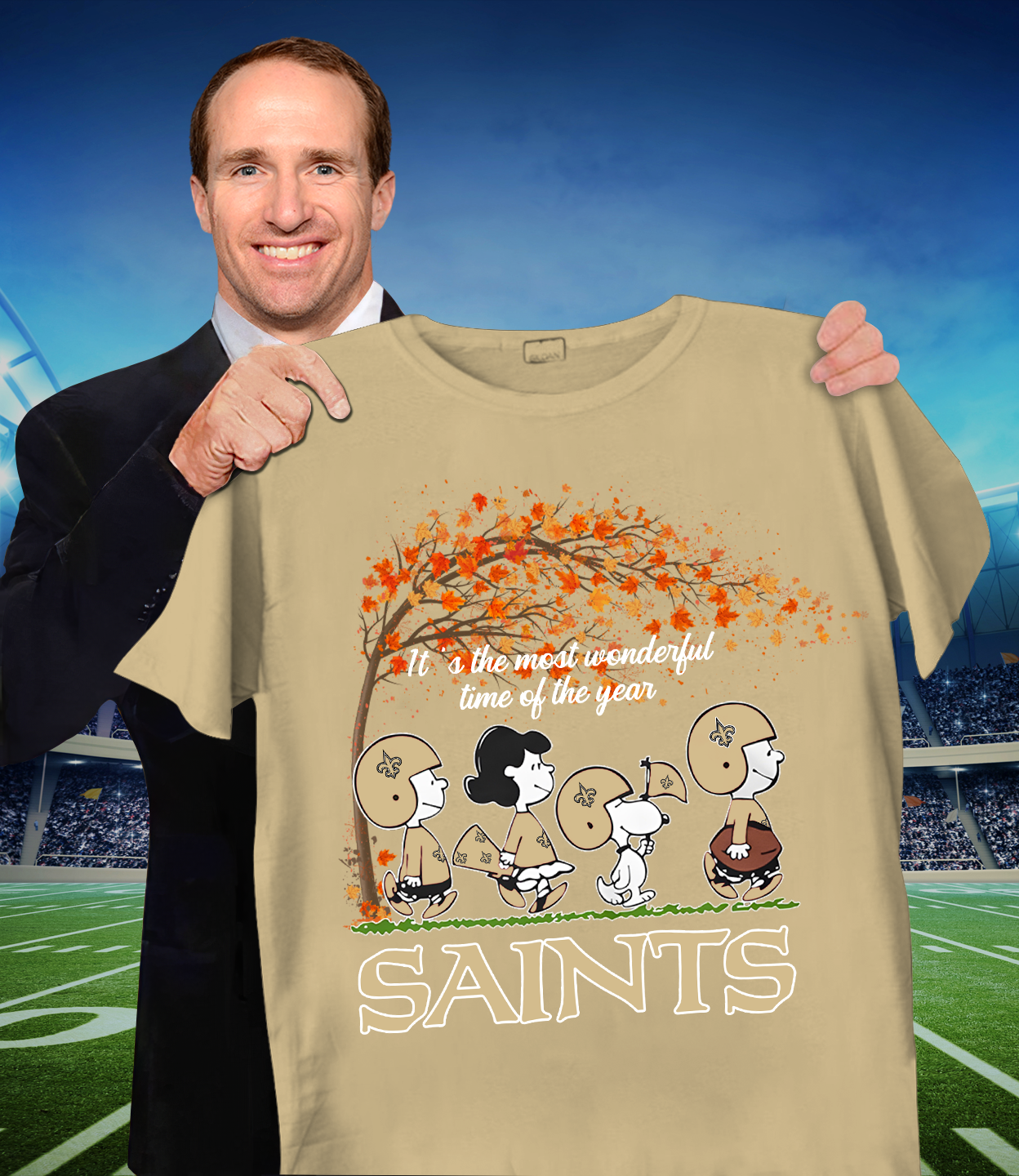 NO x NFL It's The Most Wonderful T-Shirt DATND TANTD