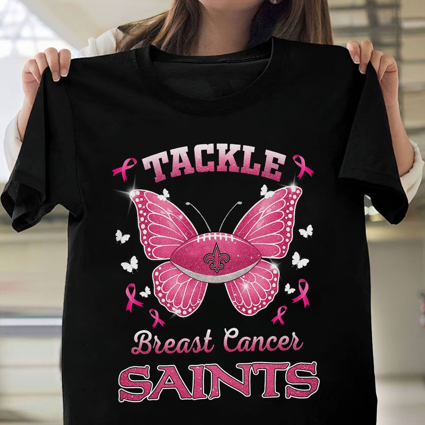 NO x NFL Tackle Breast Cancer 2D Shirt DatND ThuongNH