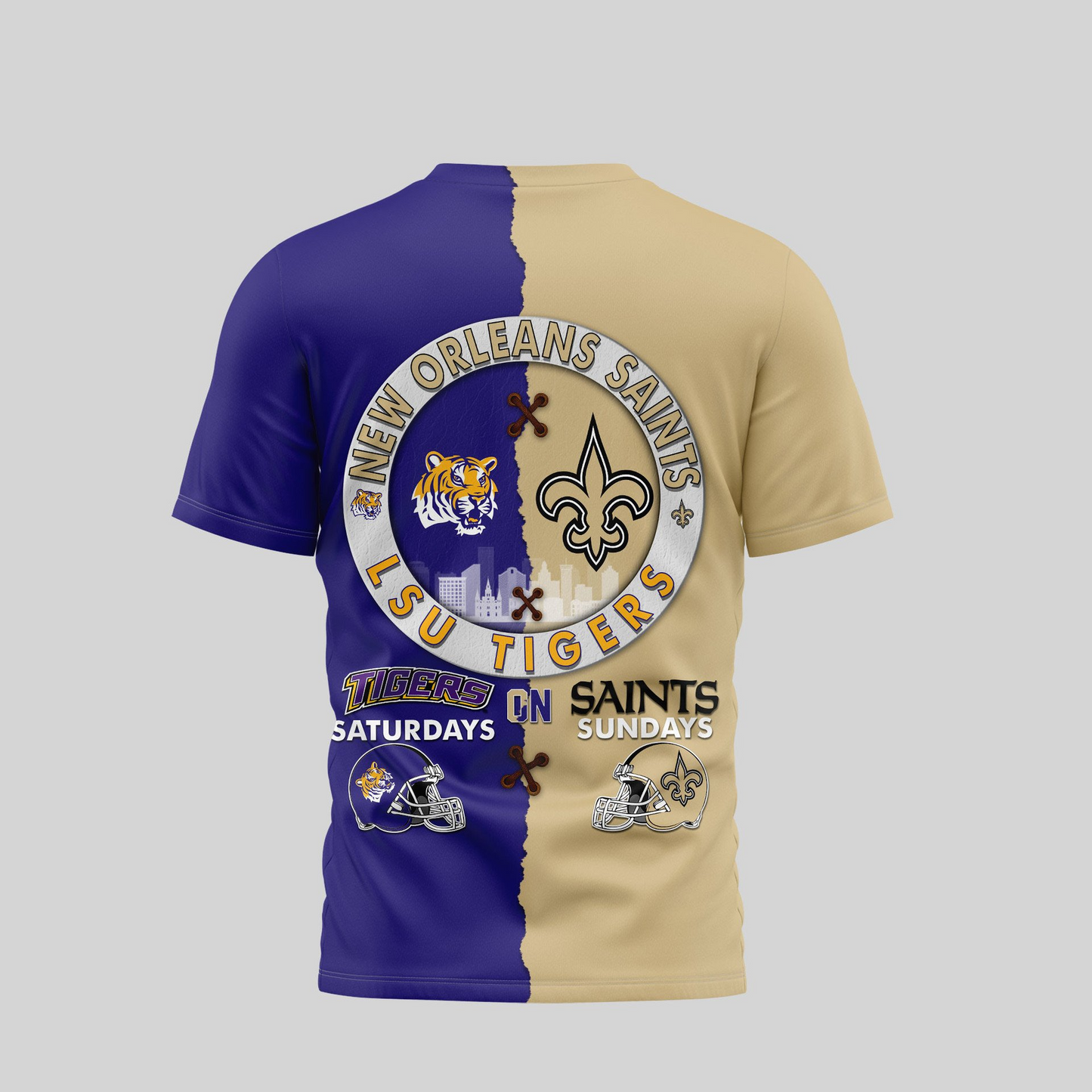 NOS Premium NFL x NCAA 3D T-shirt DDT NTL