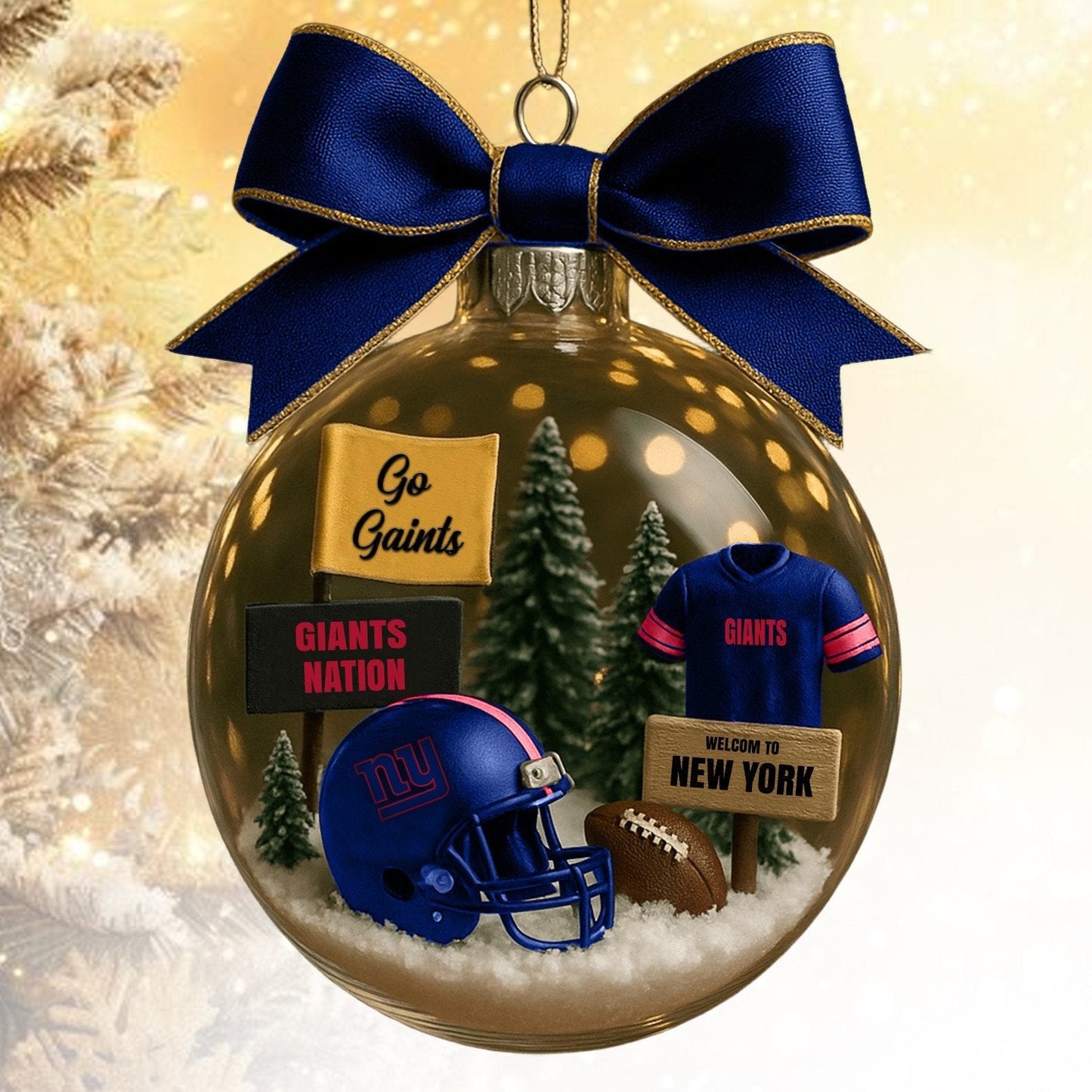 NYG NFL Acrylic Ball Ornament - Best Gift For Fans DDT CTND