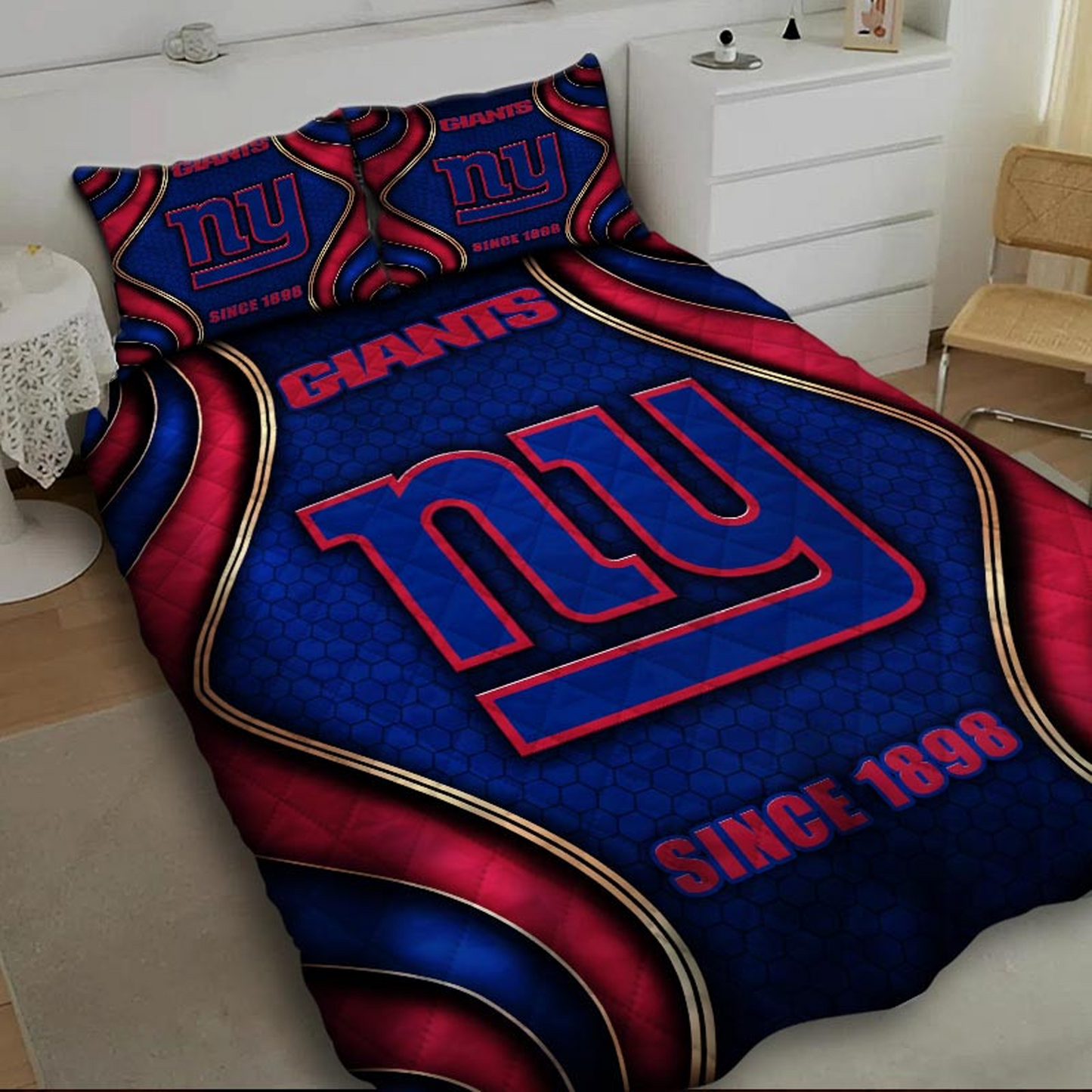 NYG x NFL Bedding Set Multicolor V1 DATND TANTD