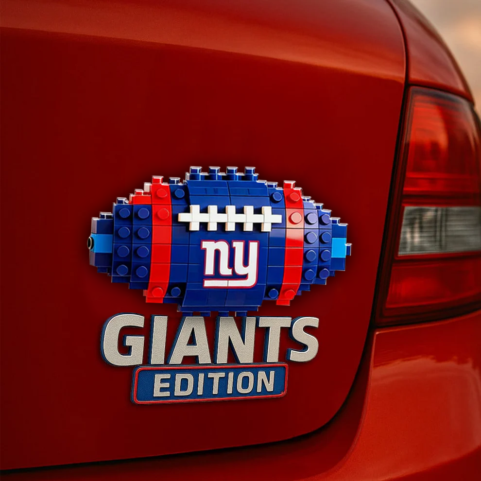 NYG x NFL Building Block Set 3D Car Name Badge DDT CTND