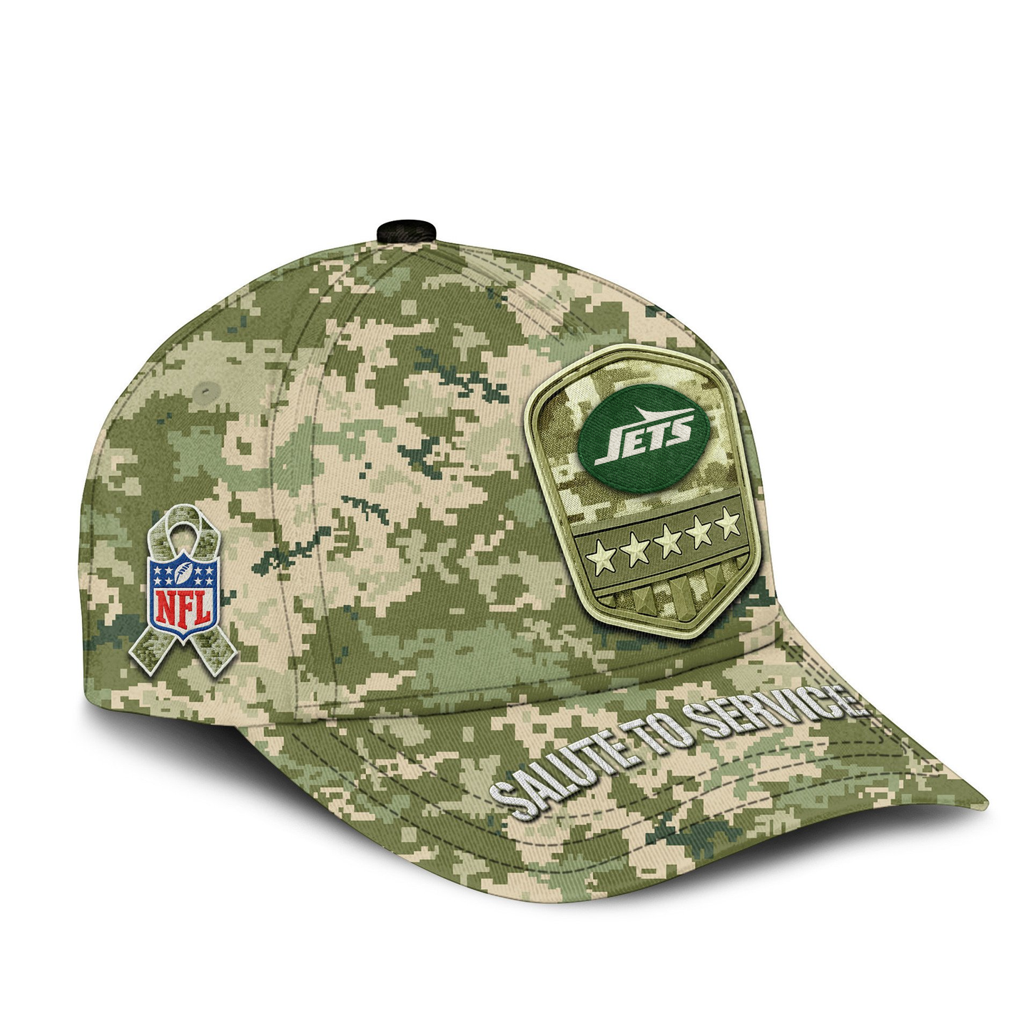 NYJ Premium NFL Salute To Service Classic Cap DDT NTL