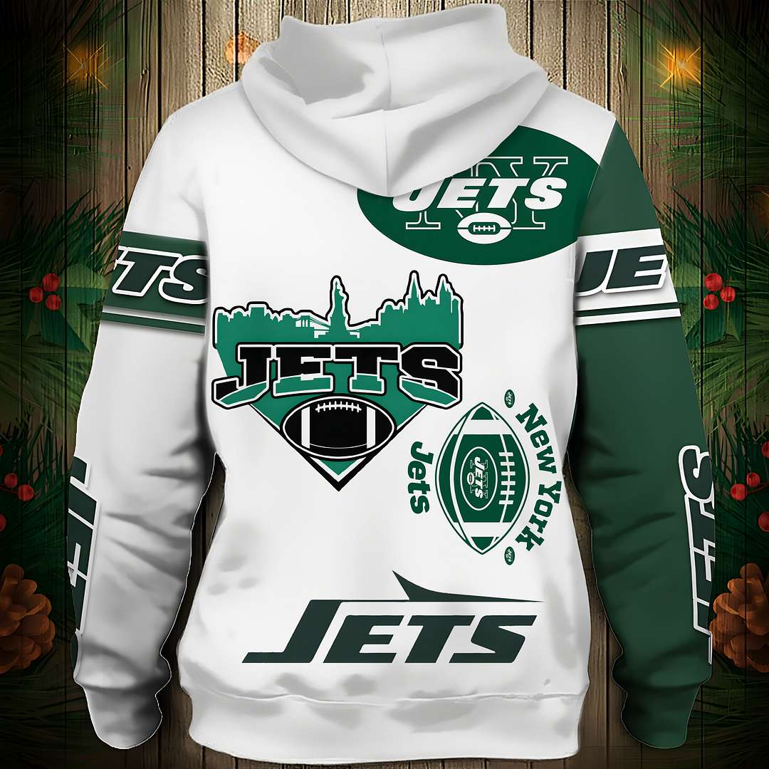NYJ Premium NFL V3 3D Graphic Hoodie DDT NTL