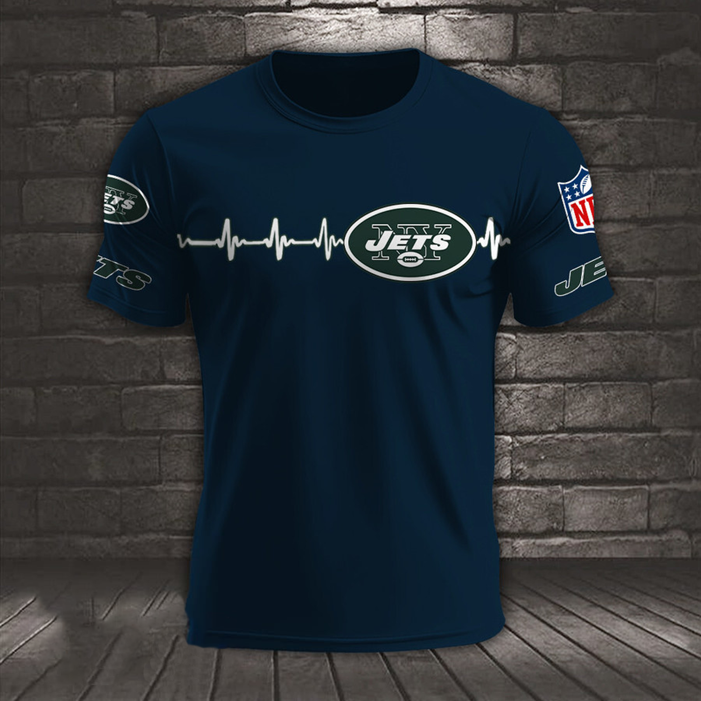 NYJ x NFL Heart Rate Map Special 3D Shirt DatND ThuongNH