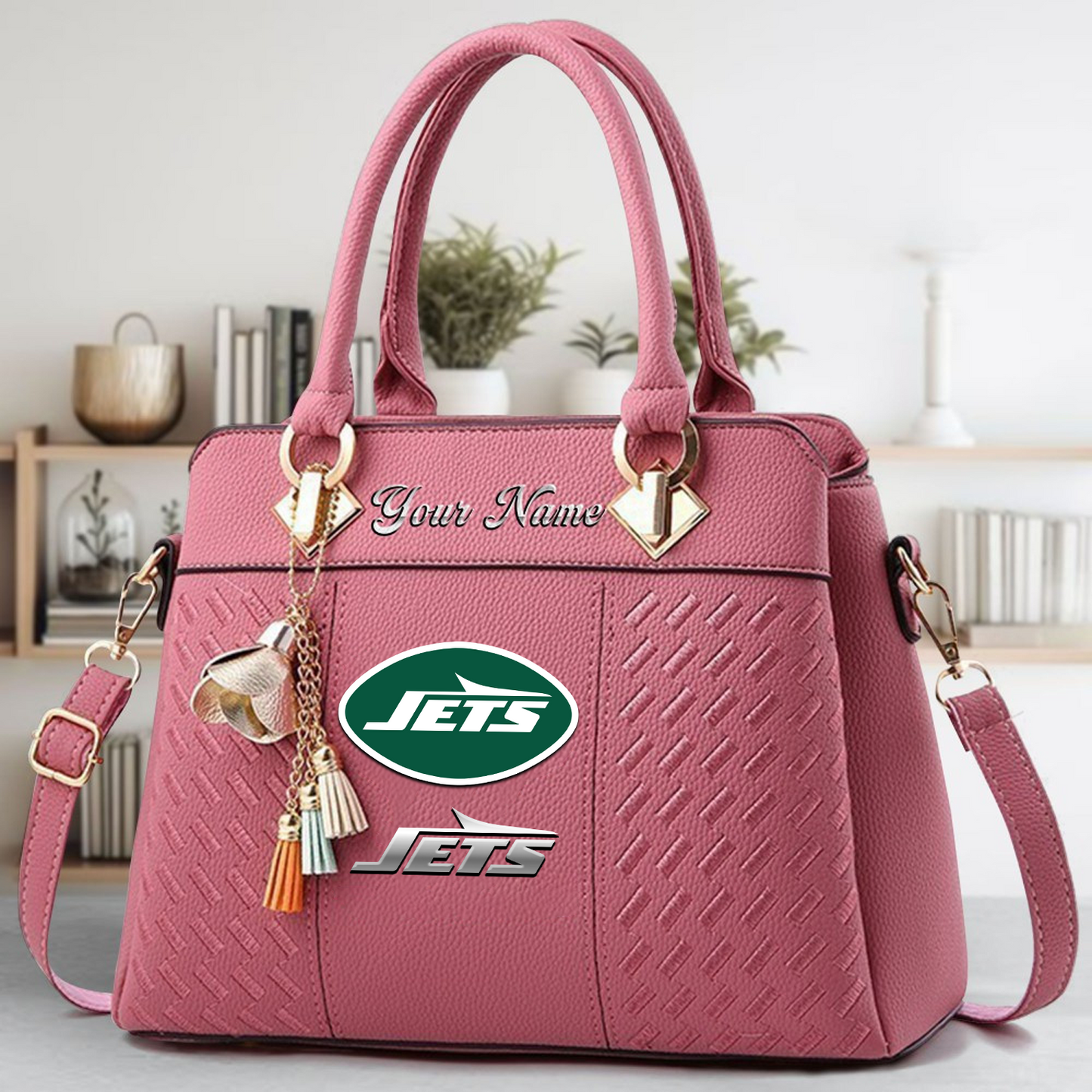 NYJ x NFL Leather Bag DATND TANTD