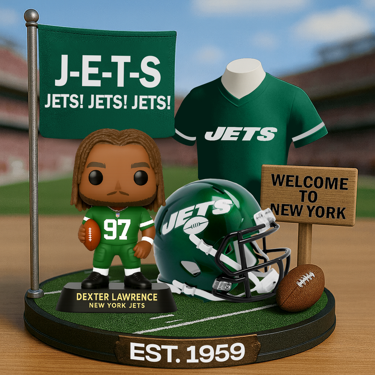 NYJ x NFL Premium Commemorative Figure DatND DVT