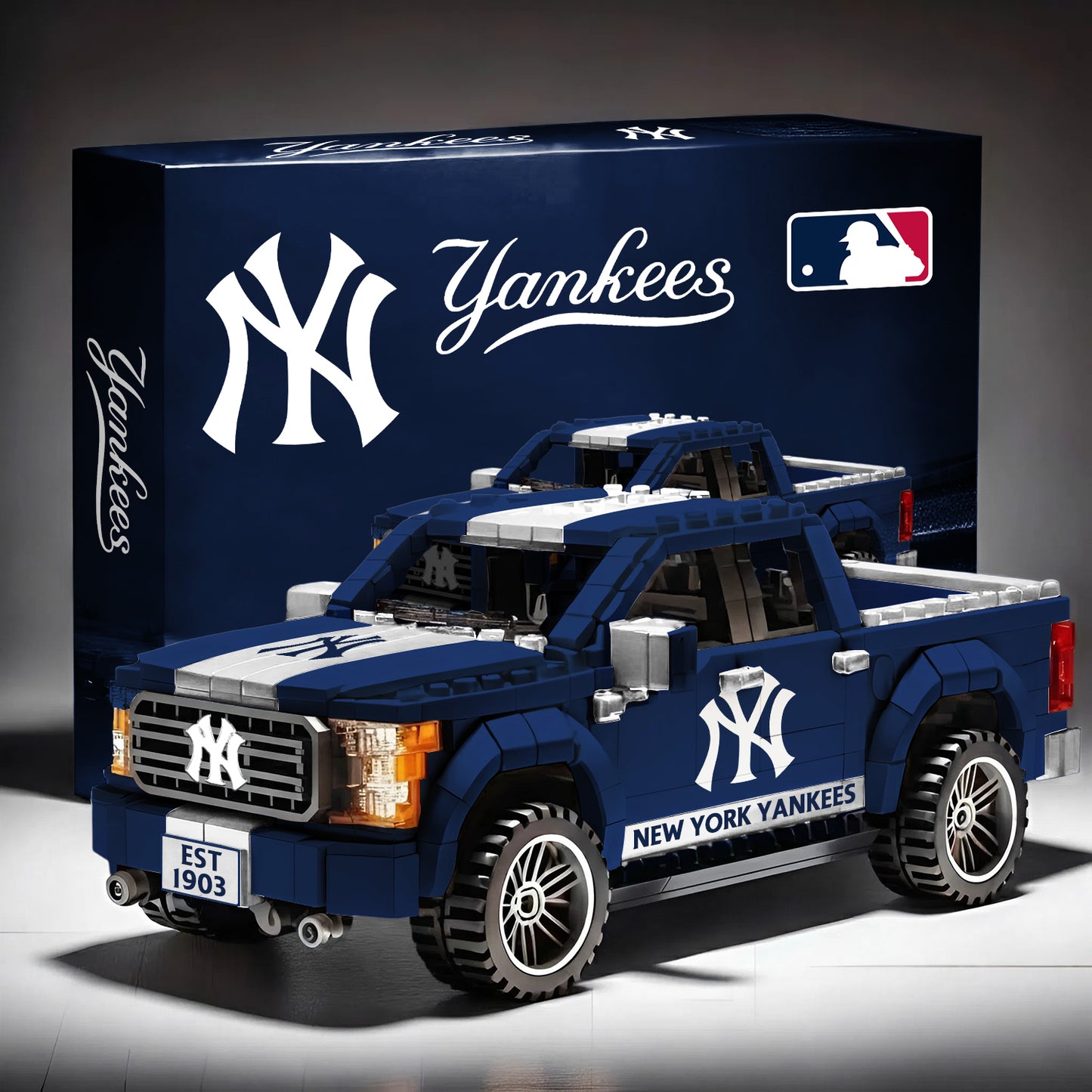 NYY x MLB 3D Racing Truck Model Building Block Set V1 NAK NHM