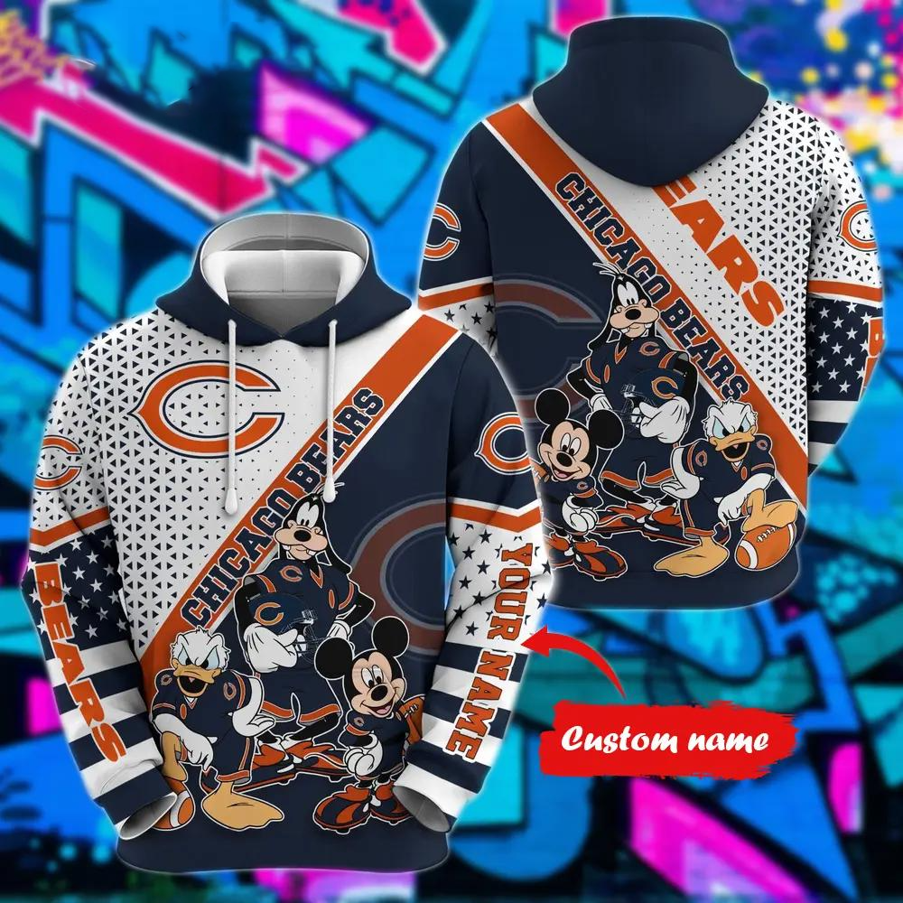 Personalized CHI x NFL Character Cartoon Movie Unisex Hoodie DDT CTND