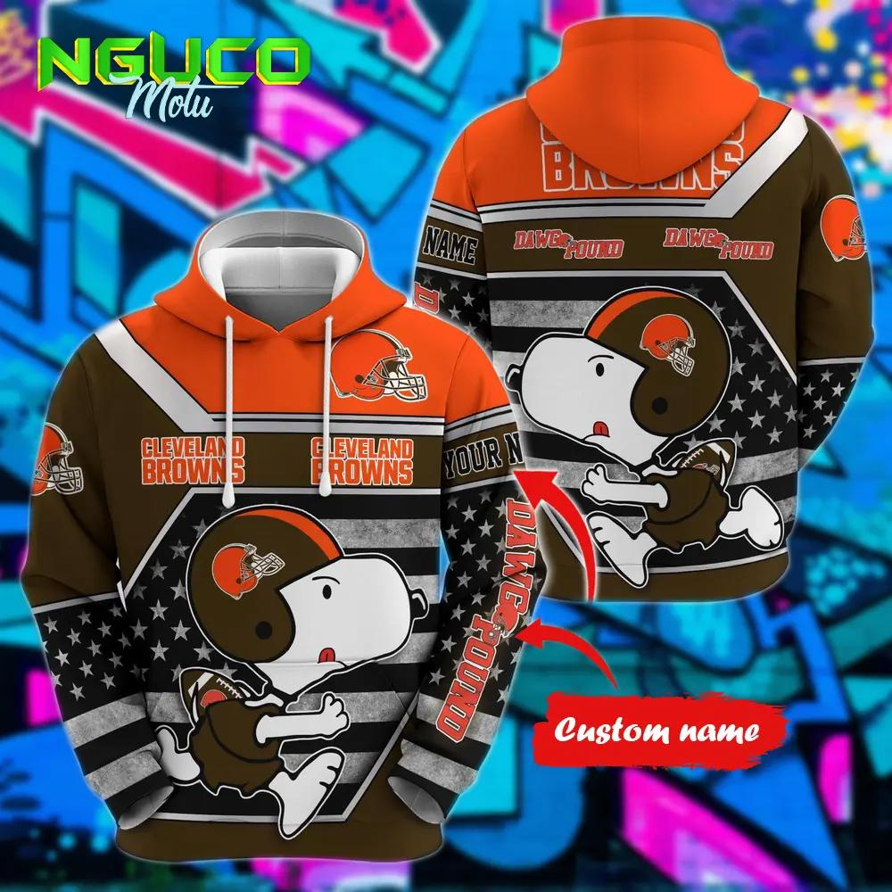 Personalized NFL CLE x SNP Unisex Hoodie DDT NTL