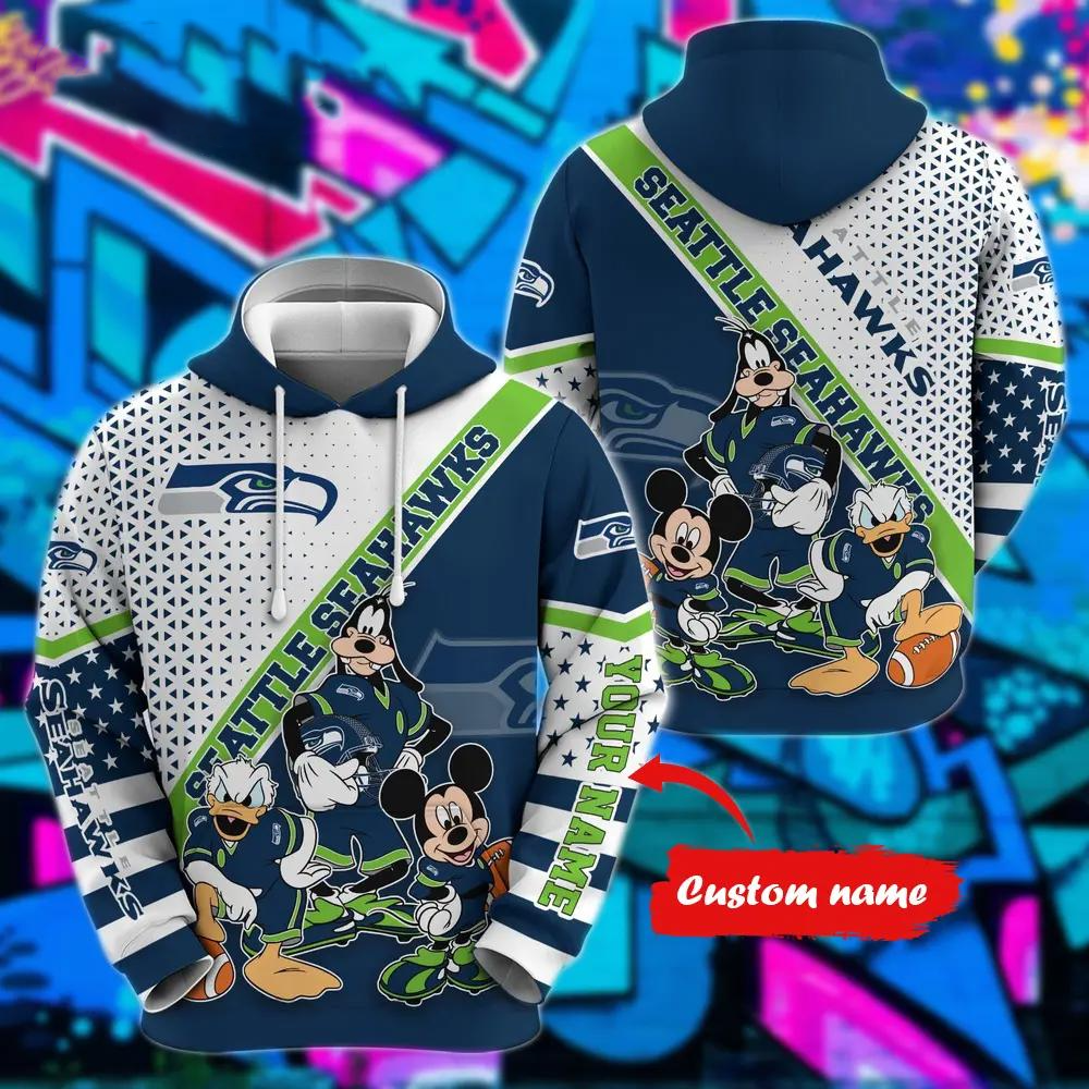 Personalized SS x NFL Character Cartoon Movie Unisex Hoodie DDT CTND