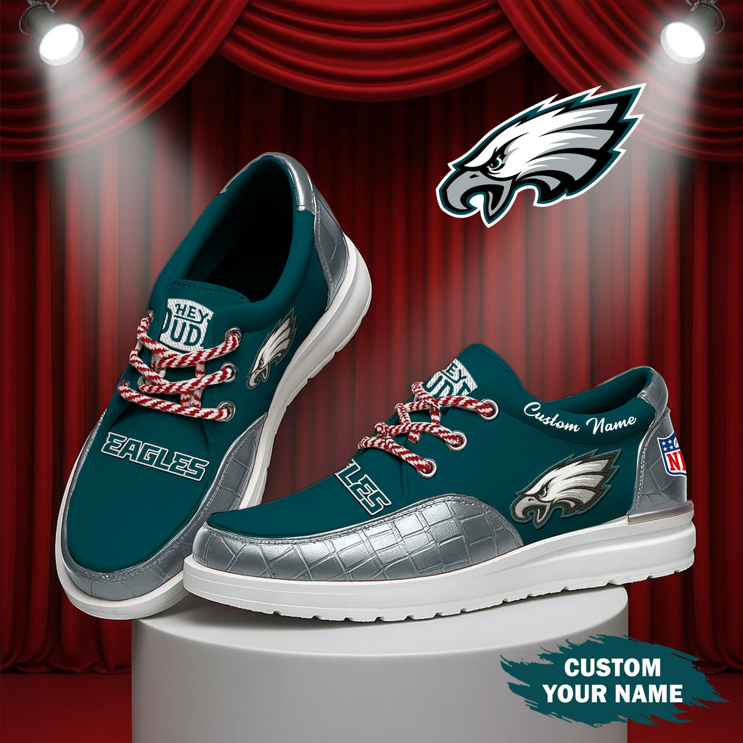 PHI x NFL Premium Leather Loafer Shoes TUANND TANTD