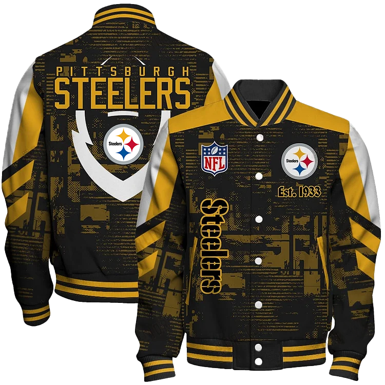 Pittsburgh Steelers Football Team 2024 - 25 Proud To Be Different Unisex Varsity Jacket DDT HLPHUONG