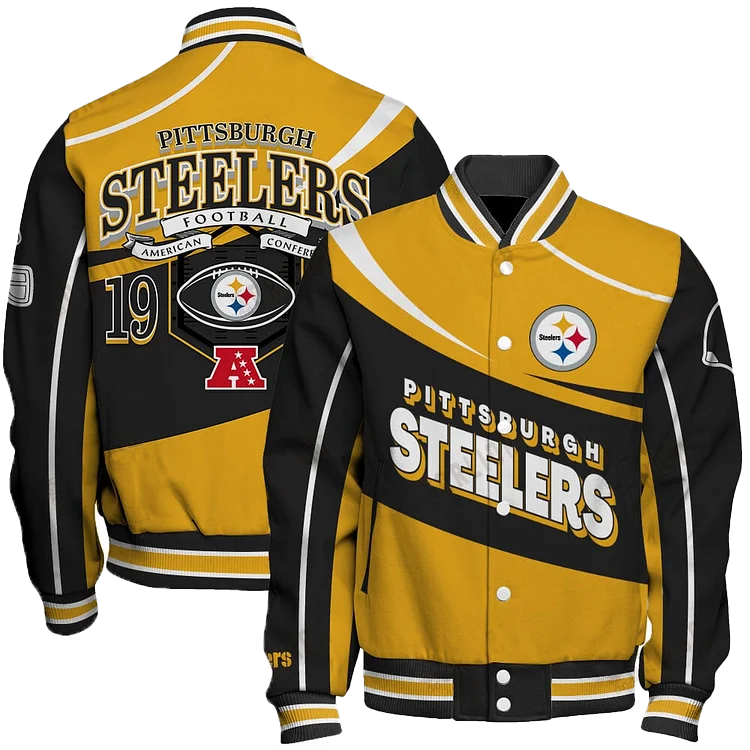 Pittsburgh Steelers Football Team 2024- 25 Supreme On The Pitch Unisex Varsity Jacket DDT HLPHUONG