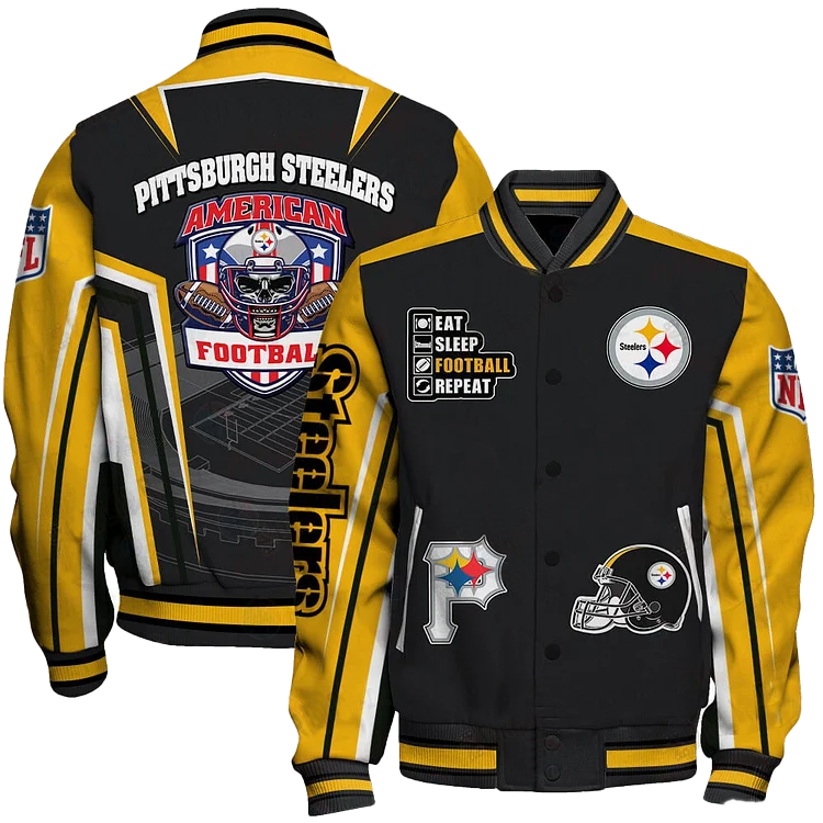 Pittsburgh Steelers National Football League Varsity Jacket DDT 171025 HLPHUONG