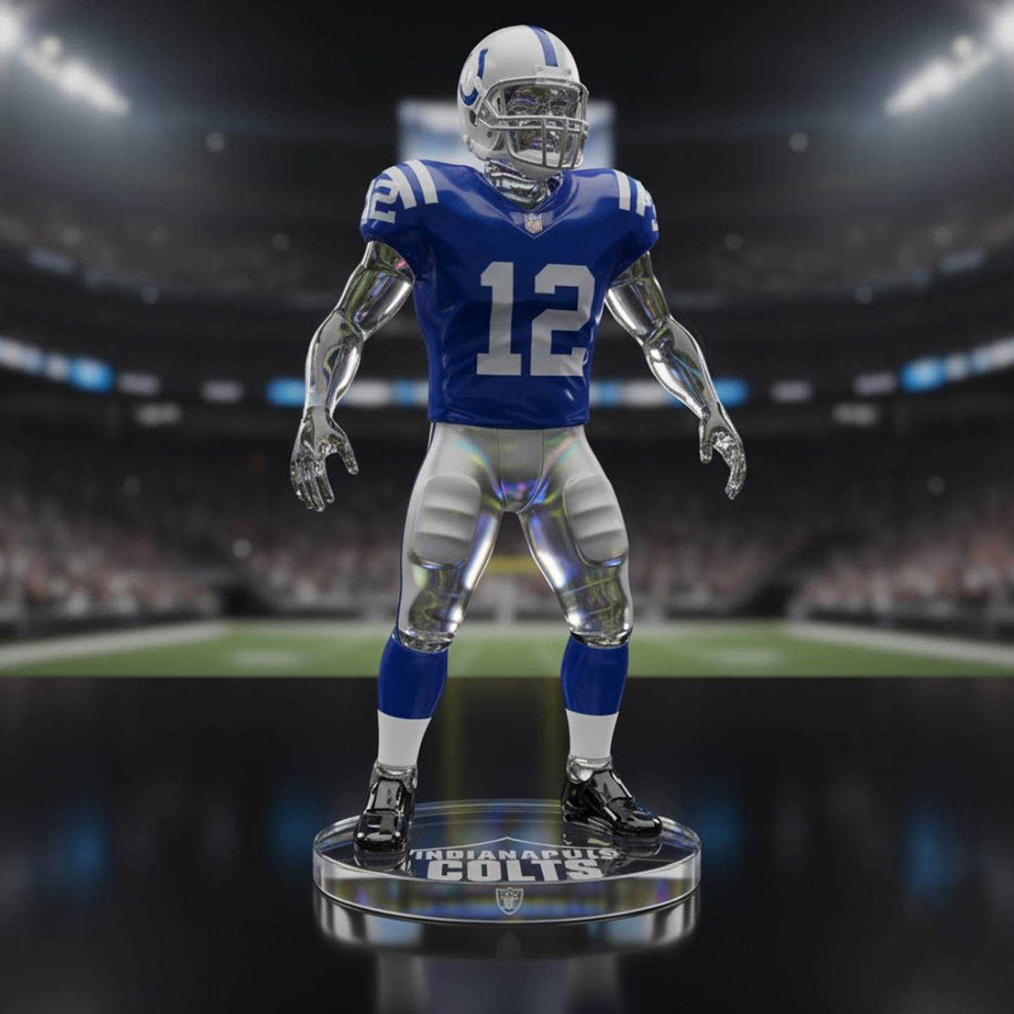 Premium IND x NFL Crystal Style Desktop Ornament DatND DVT