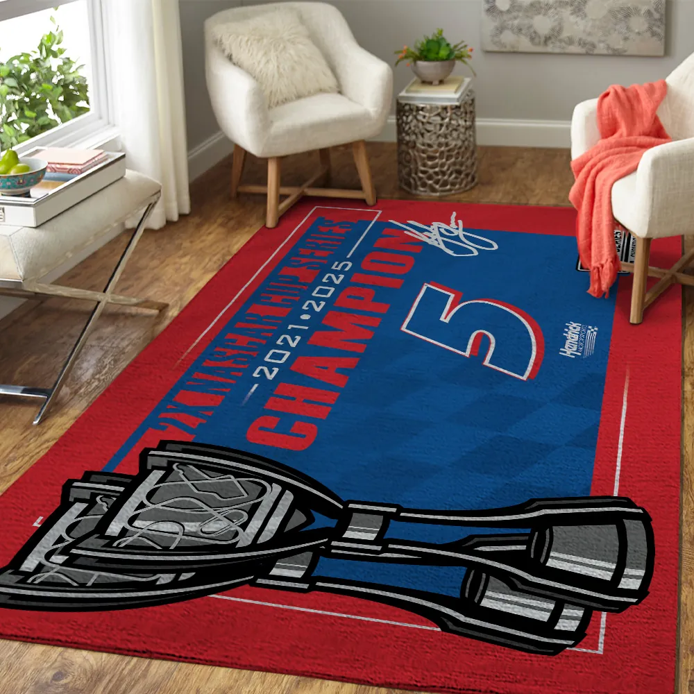 Premium Kyle Larson NASCAR Cup Series Champion 2025 Rug V1 NMD TTV