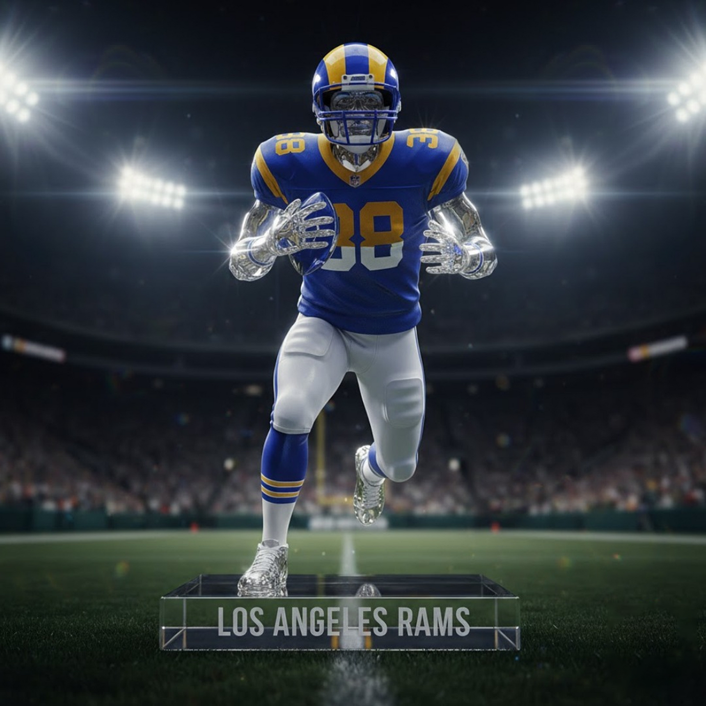 Premium LAR x NFL Crystal Style Desktop Ornament DatND DVT