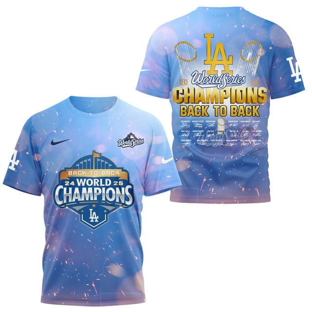 Premium MLB LAD World Series T-Shirt V14 NMD TTV