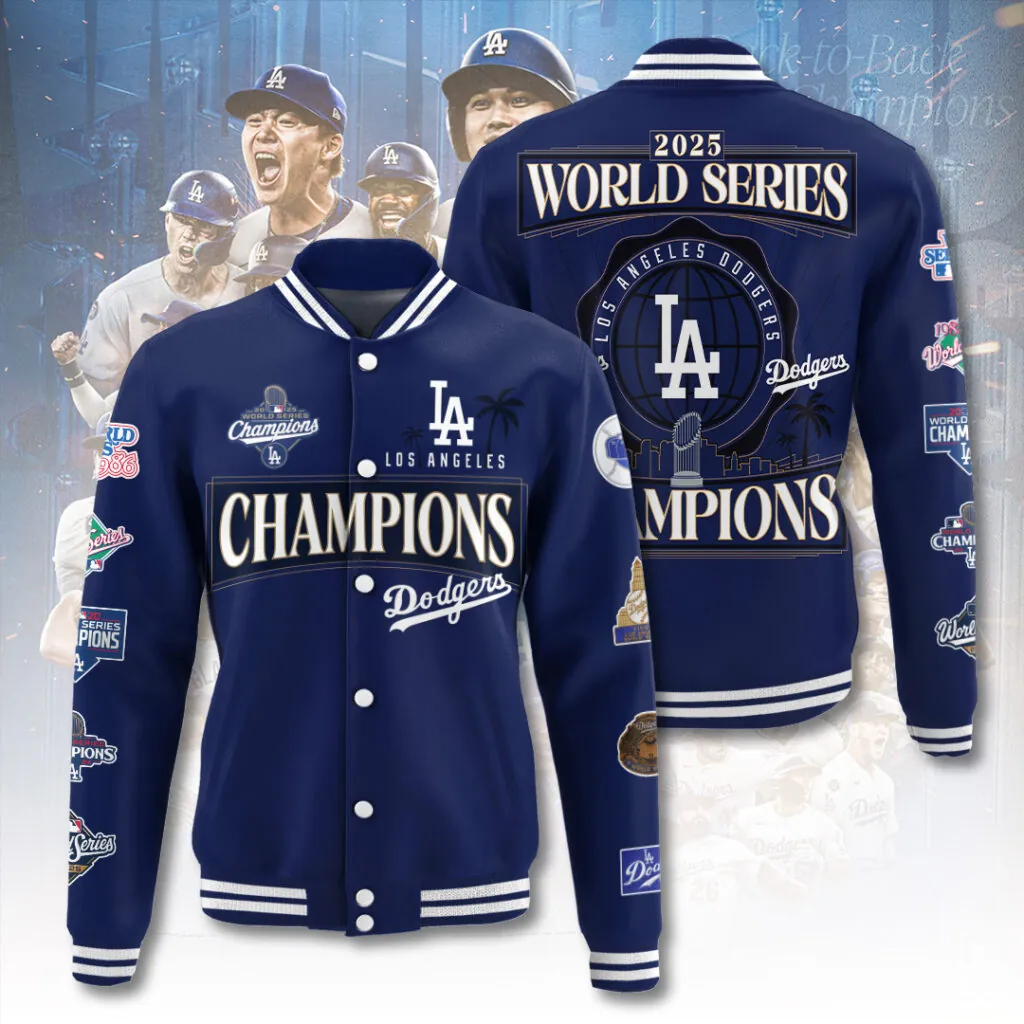 Premium MLB LAD World Series Varsity Jacket V1 NMD 031125 TTV