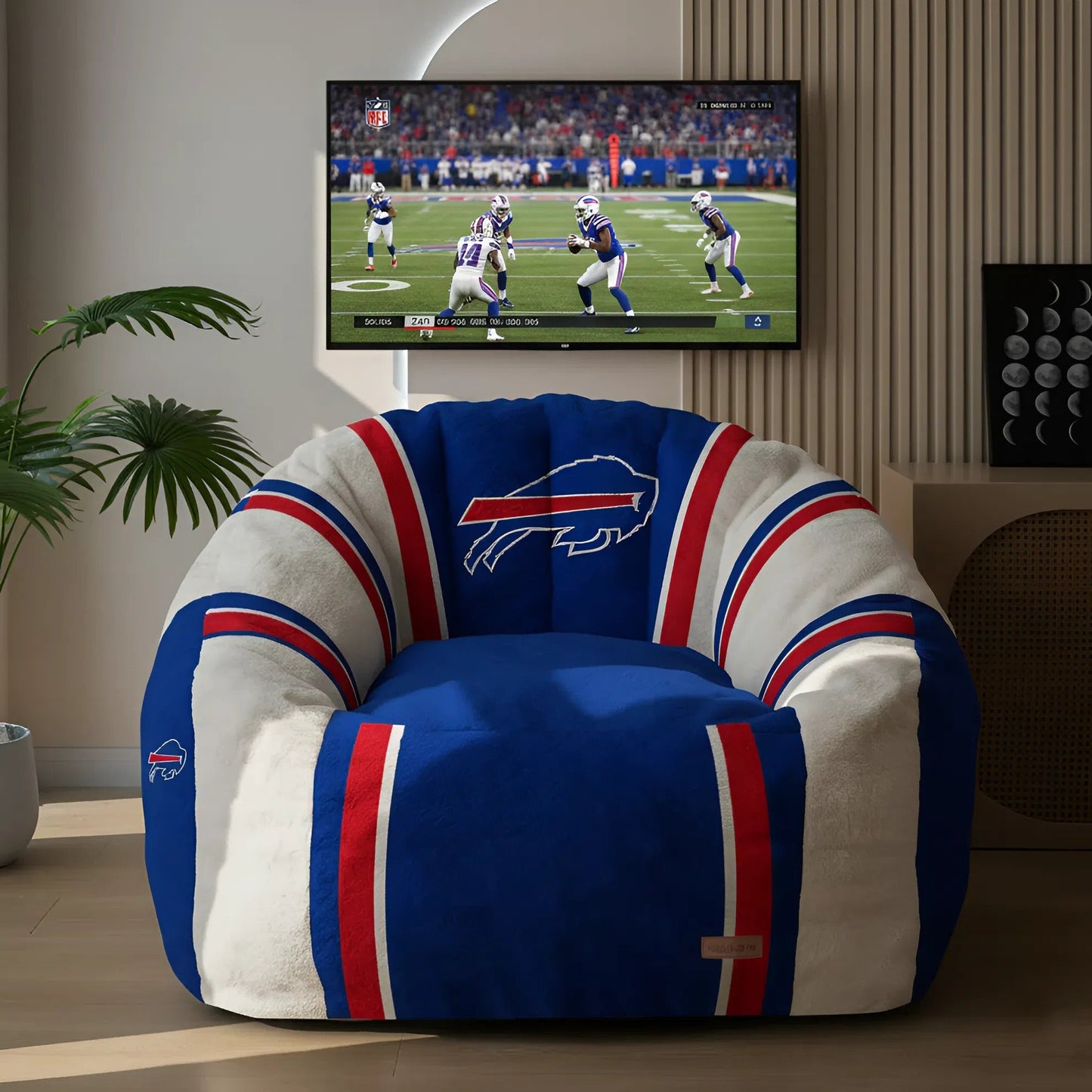 Premium NFL BUF Lazy Sofa Chair V1 NMD NHM