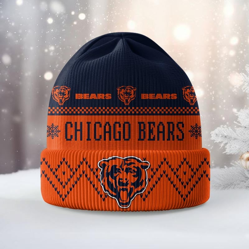 Premium NFL CHI Beanie Hat V1 NMD TTV