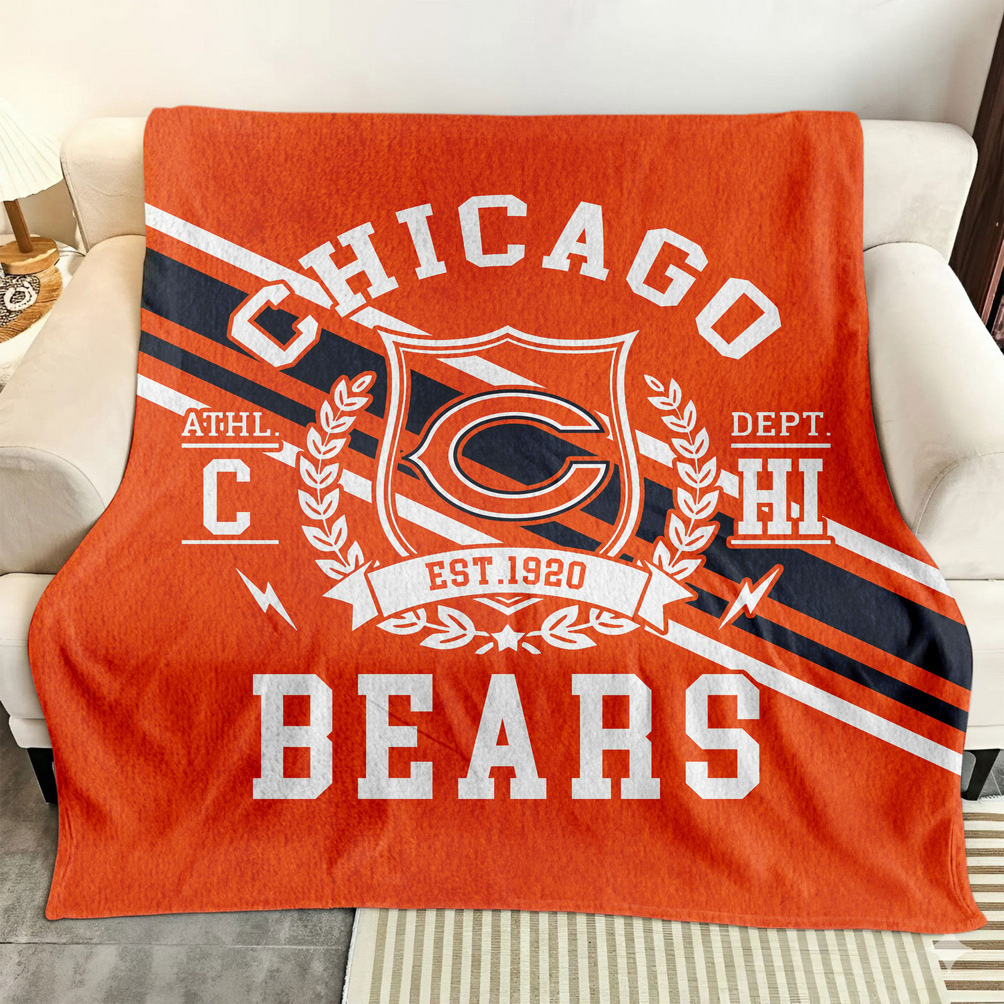 Premium NFL CHI Legacy Fleece Blanket V3 NMD TTV
