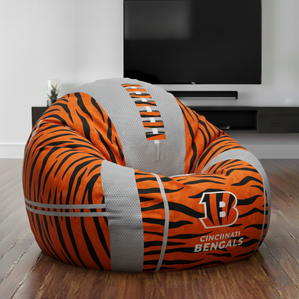 Premium NFL CIN Lounge Bean Chair V1 NMD TTV
