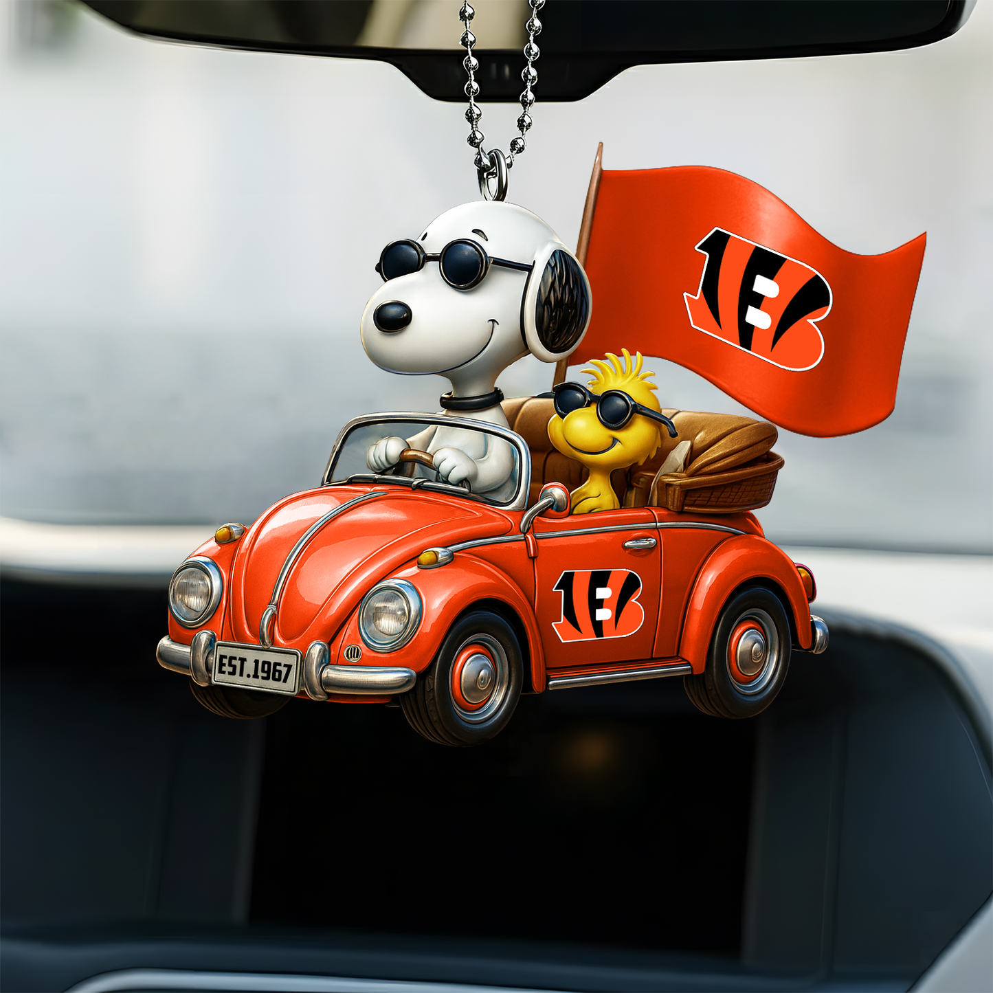 Premium NFL CIN x SNP Car Ornament DatND DVT