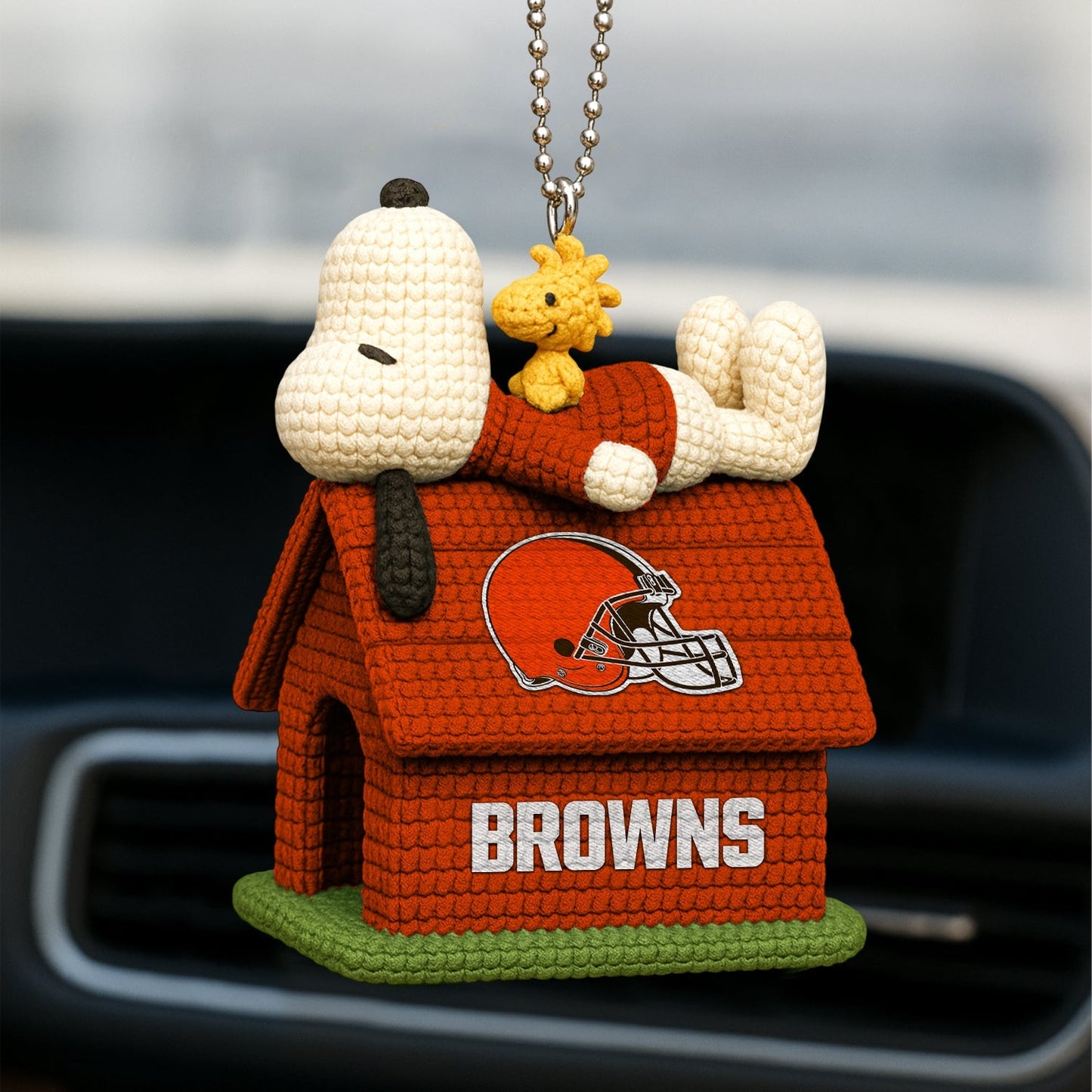 Premium NFL CLE x SNP Knitted Car Ornament V8 NMD NHM
